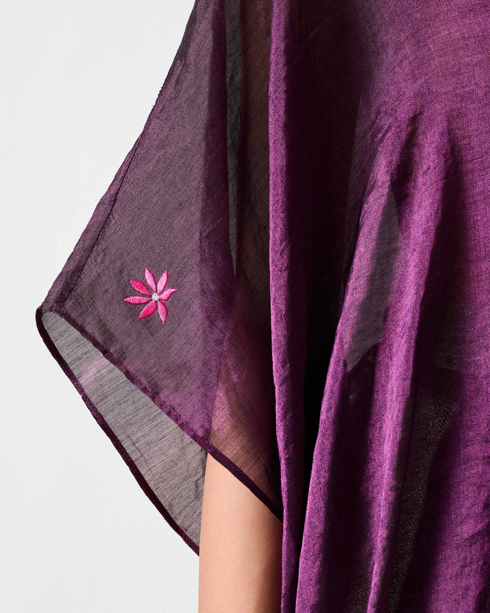Araya Kaftan - Olive & Purple - Image 6