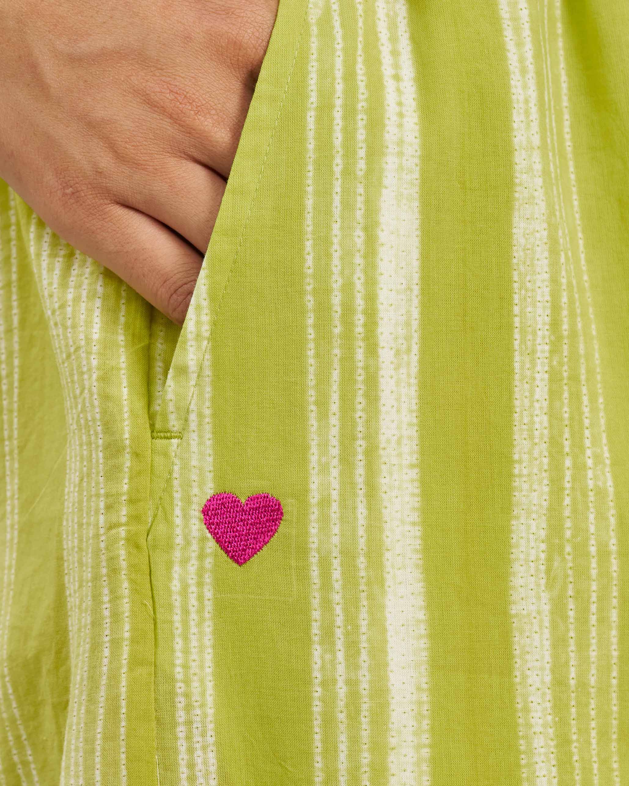 Areca Pants - Lime & Ivory - Image 2
