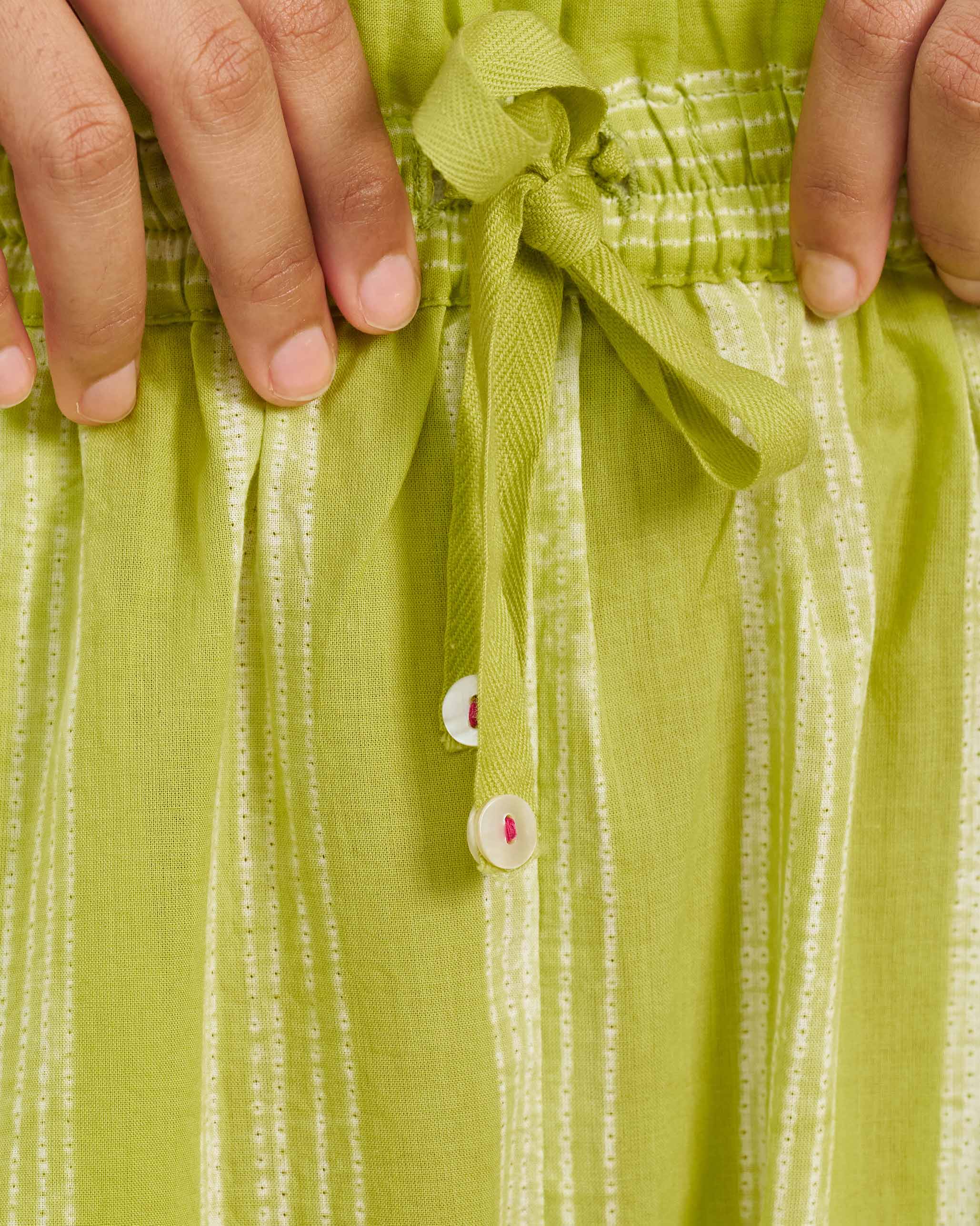 Areca Pants - Lime & Ivory - Image 3