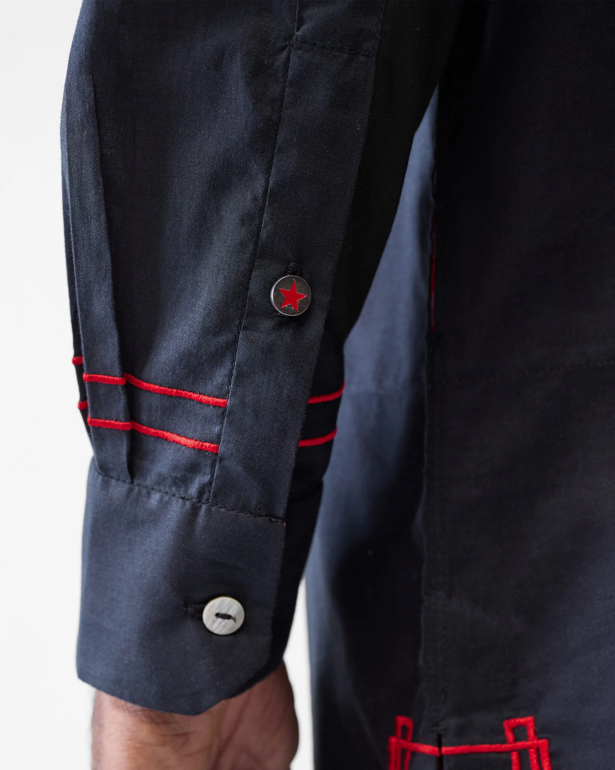 Arrham Kurta - Black Embroidered - Image 9