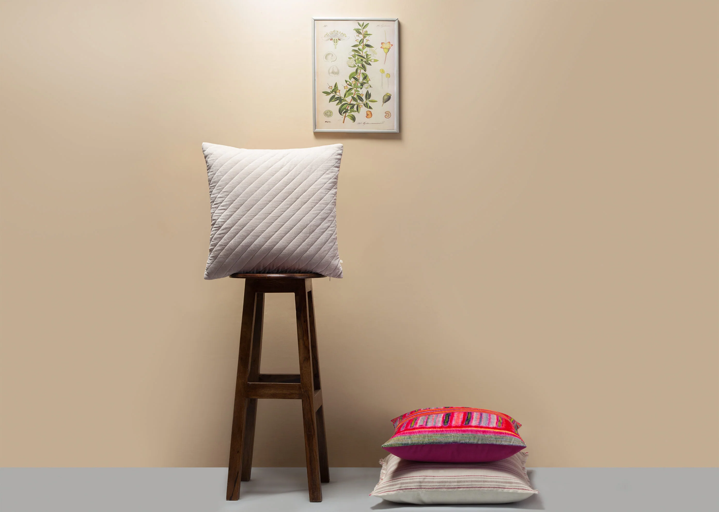 Asante Velvet Cushion Cover - Taupe - Image 3