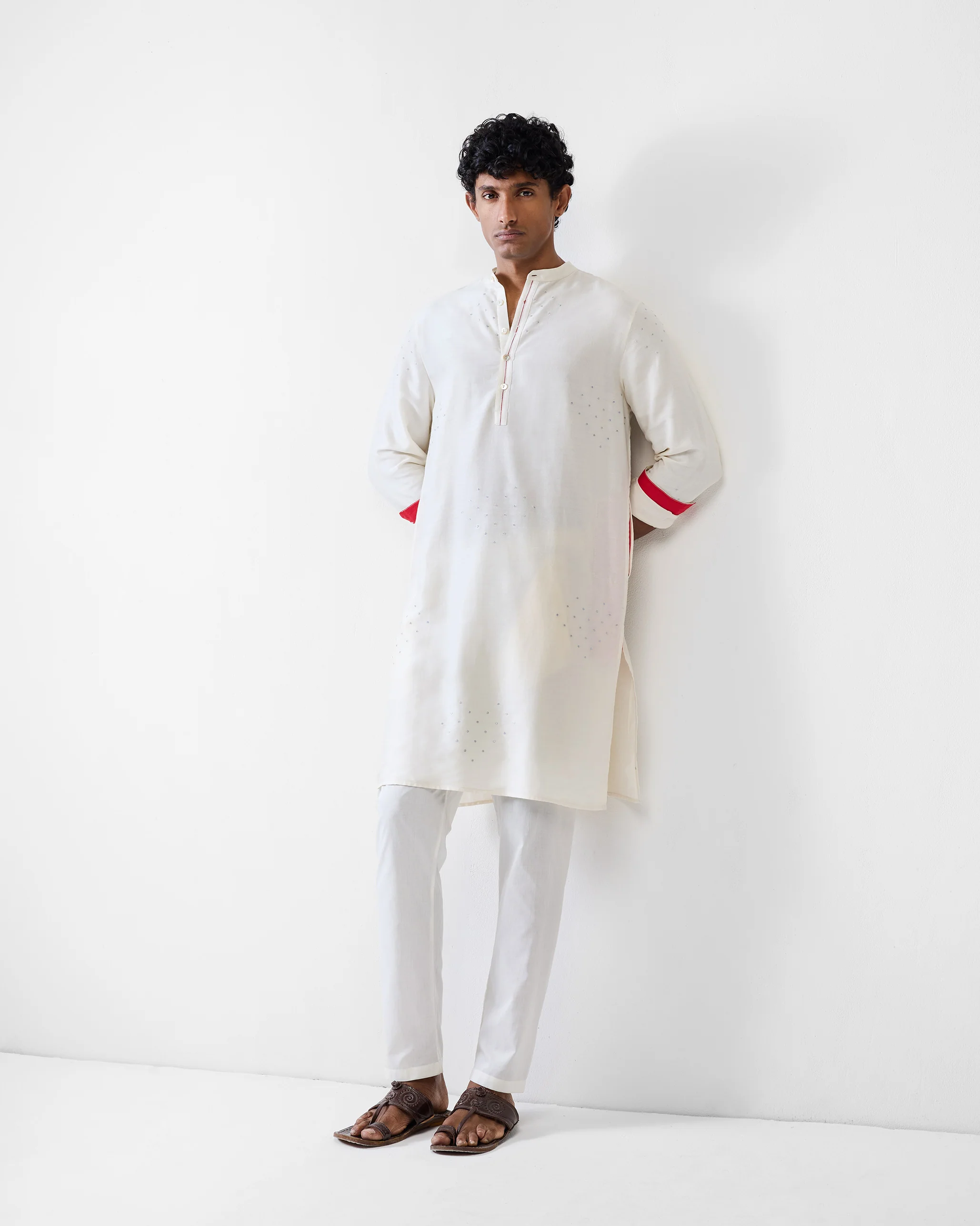 Astral Kurta - Ivory Embroidered - Image 2
