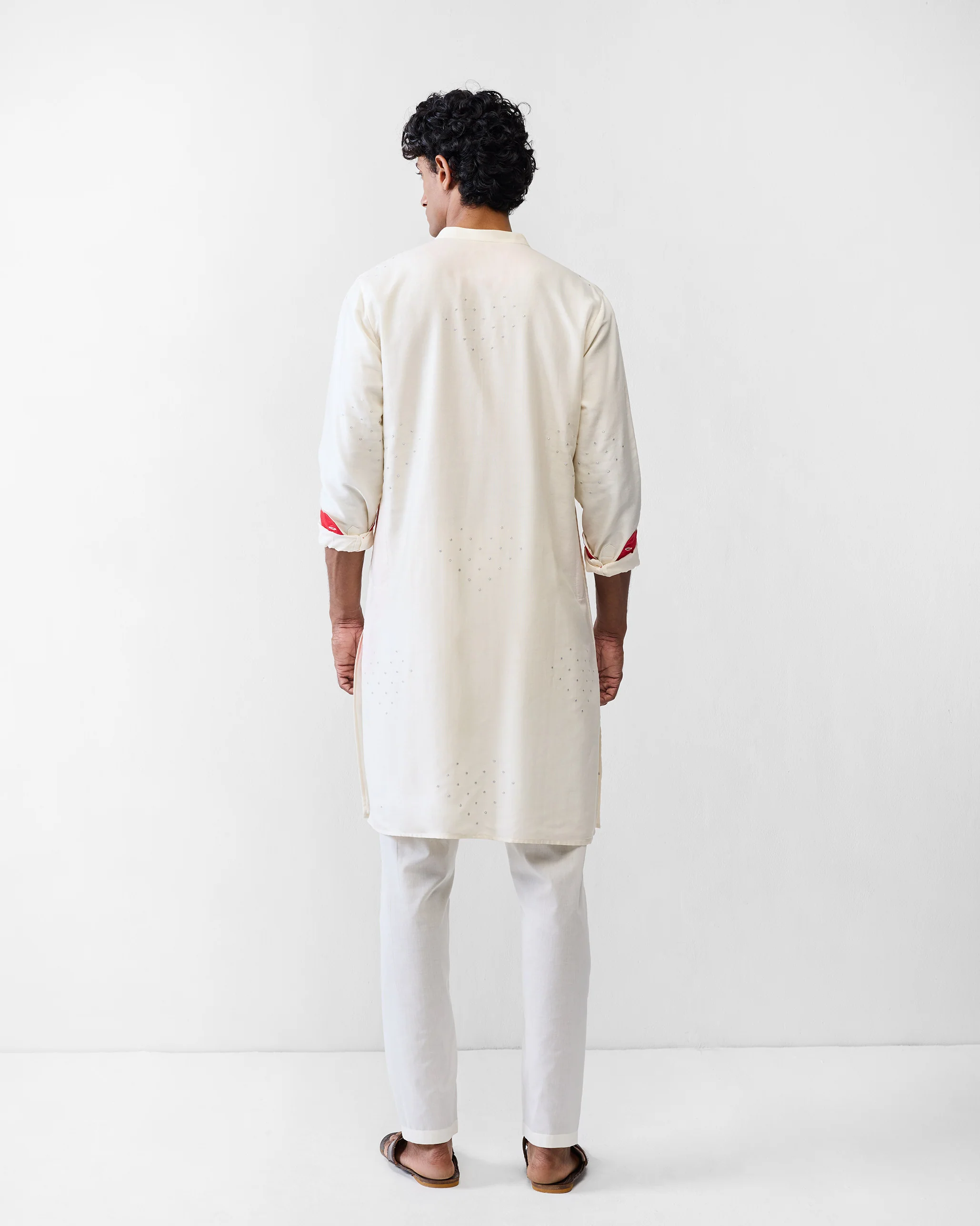 Astral Kurta - Ivory Embroidered - Image 3