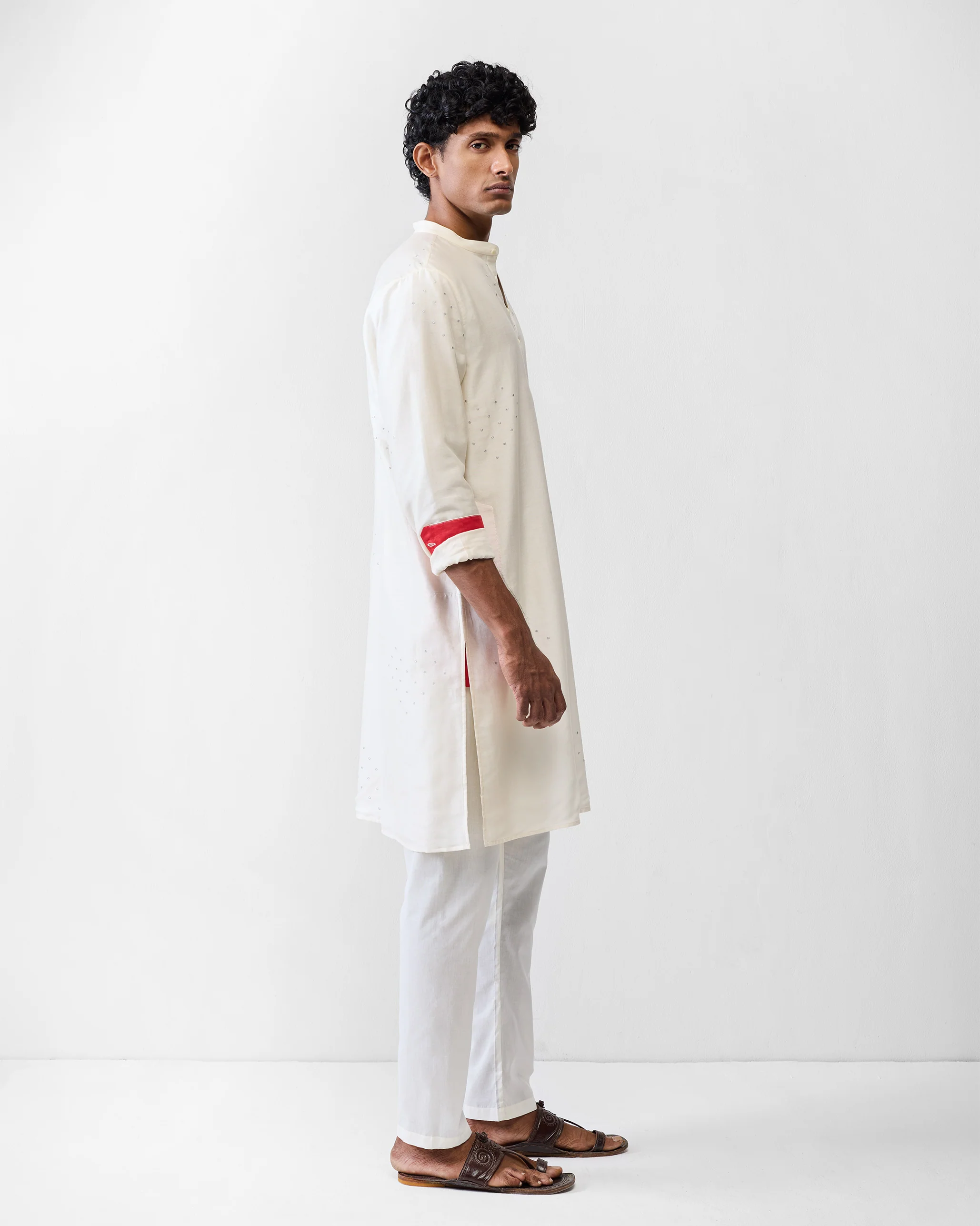 Astral Kurta - Ivory Embroidered - Image 4