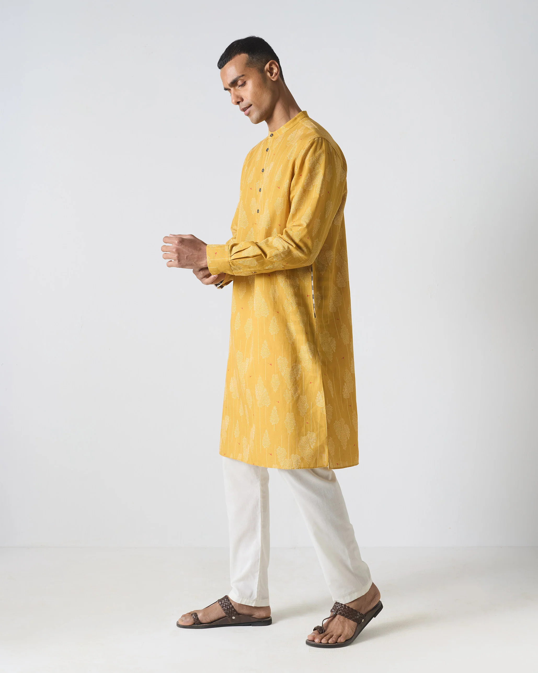 Astral Kurta - Ochre Print - Image 2