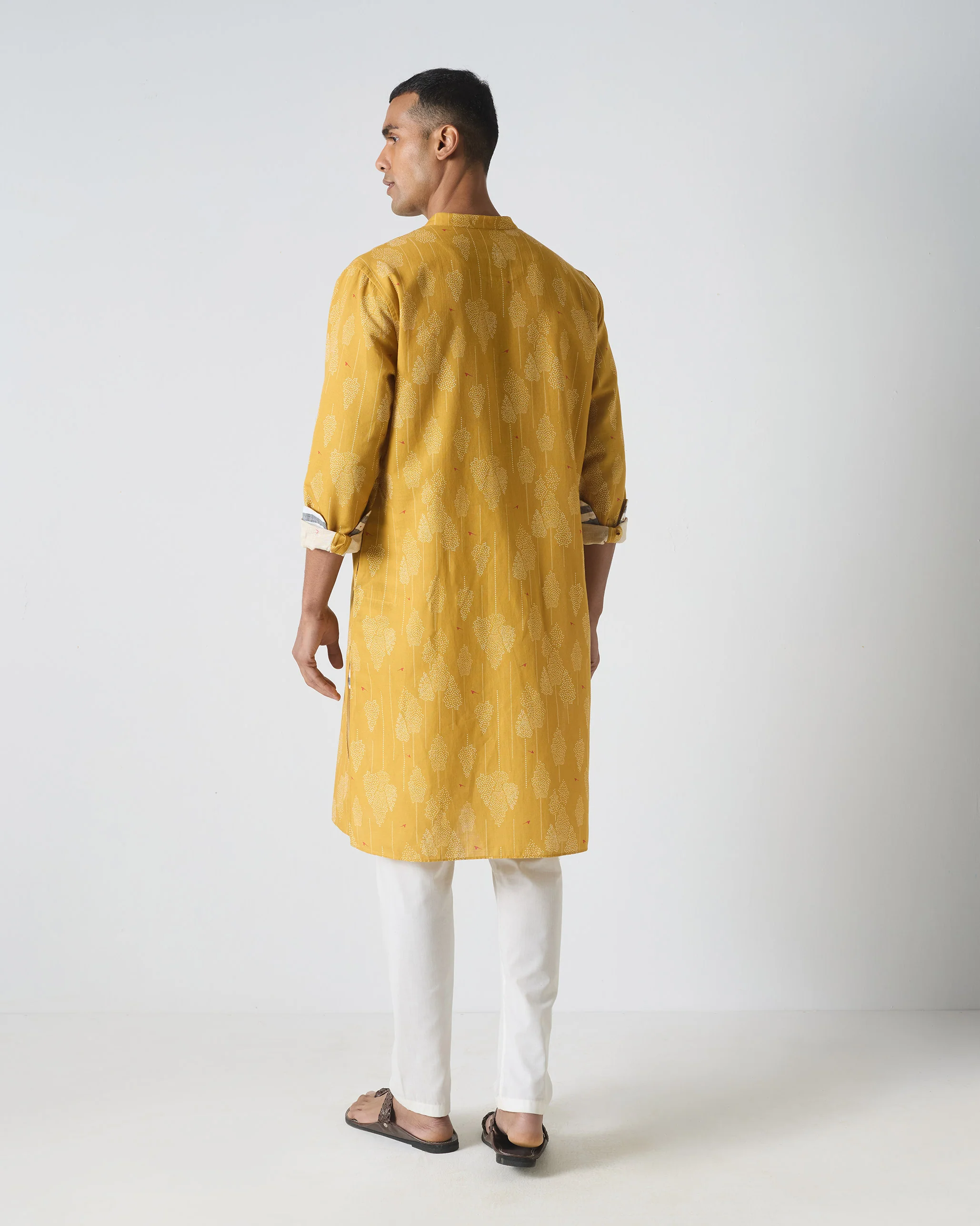 Astral Kurta - Ochre Print - Image 3