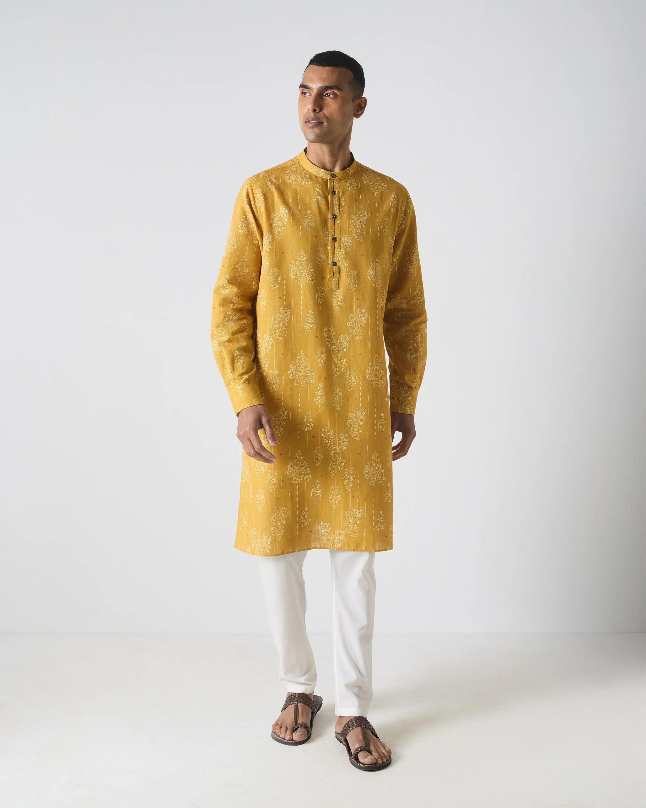 Astral Kurta - Ochre Print - Image 6