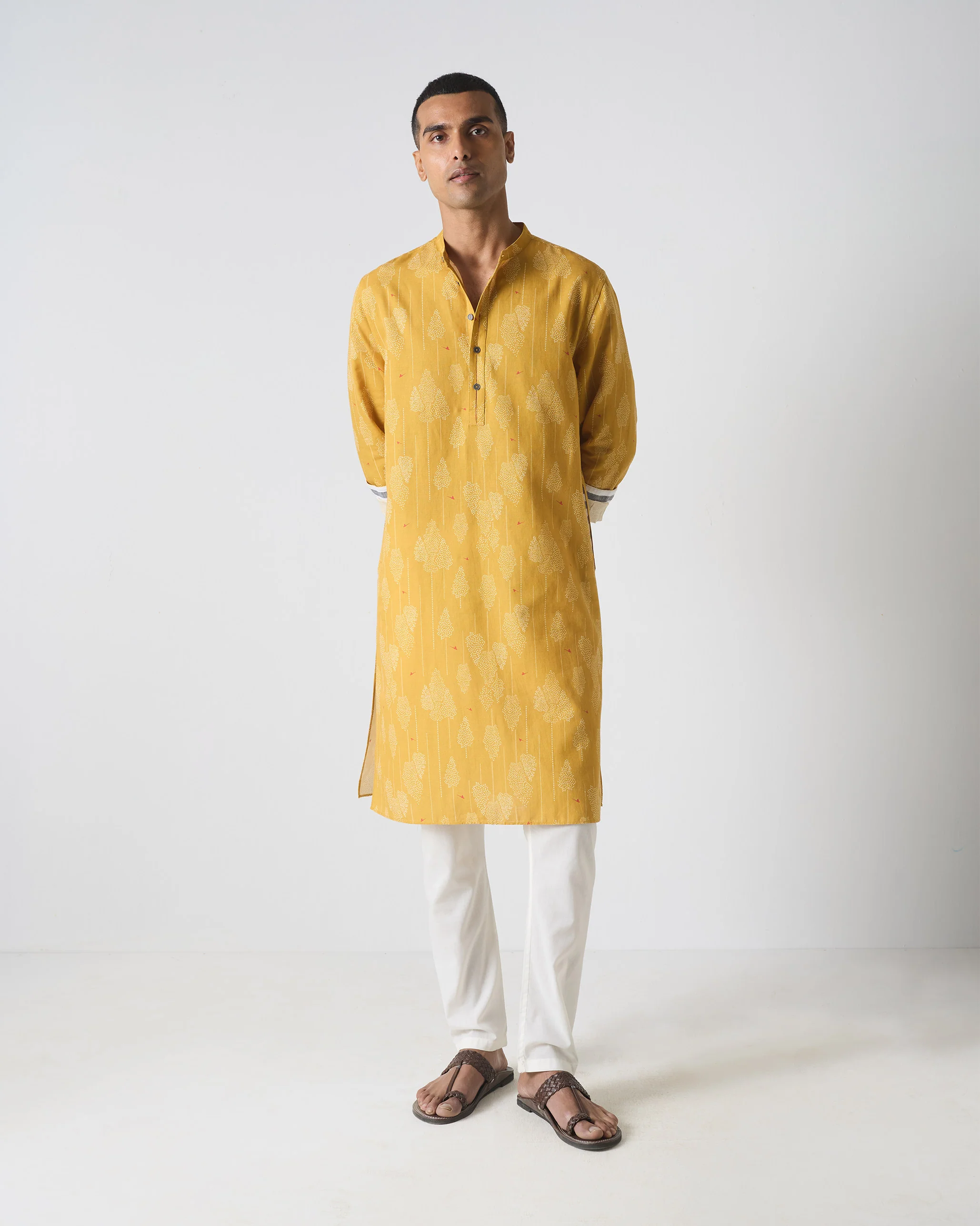 Astral Kurta - Ochre Print - Image 7