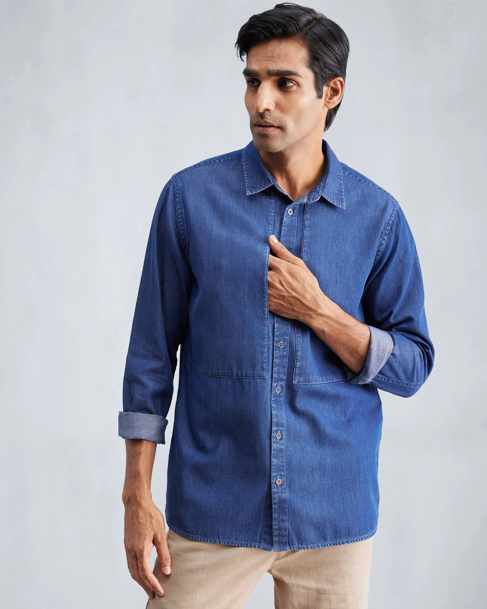 August Shirt - Denim - Image 3