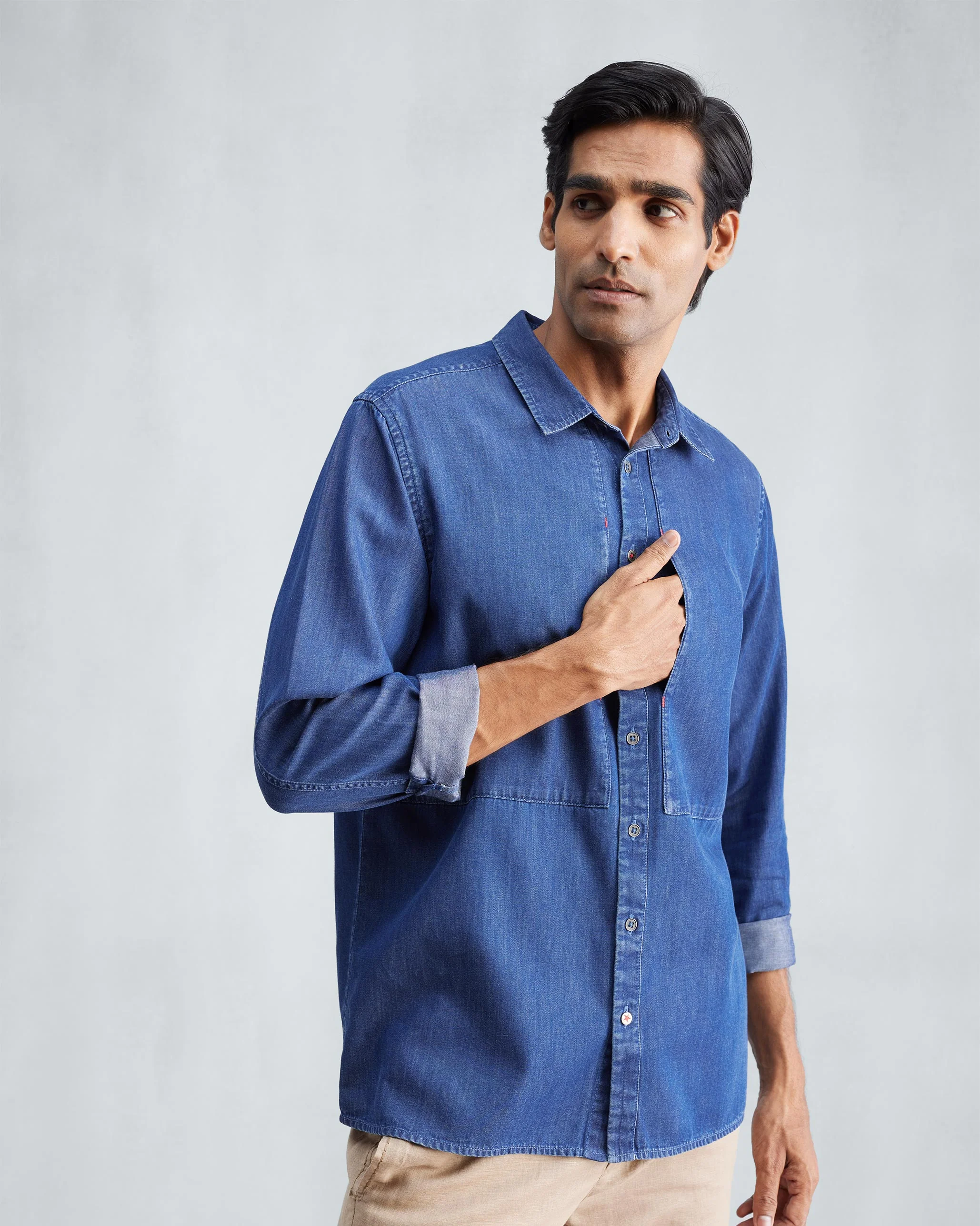 August Shirt - Denim - Image 5