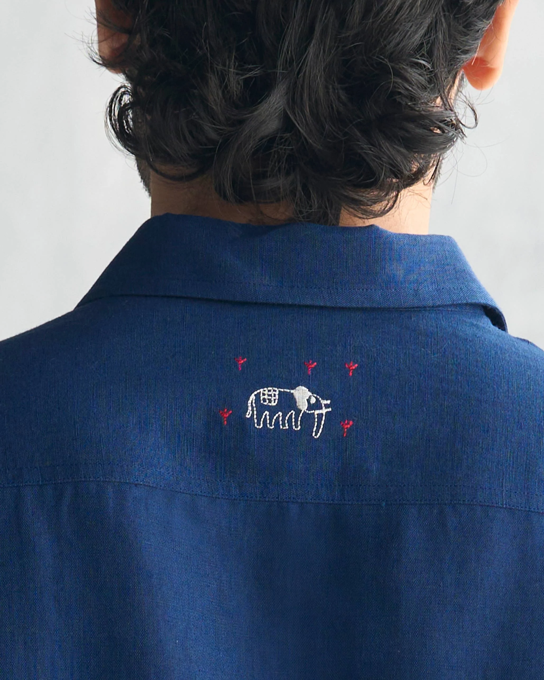 August Shirt - Navy - Image 3