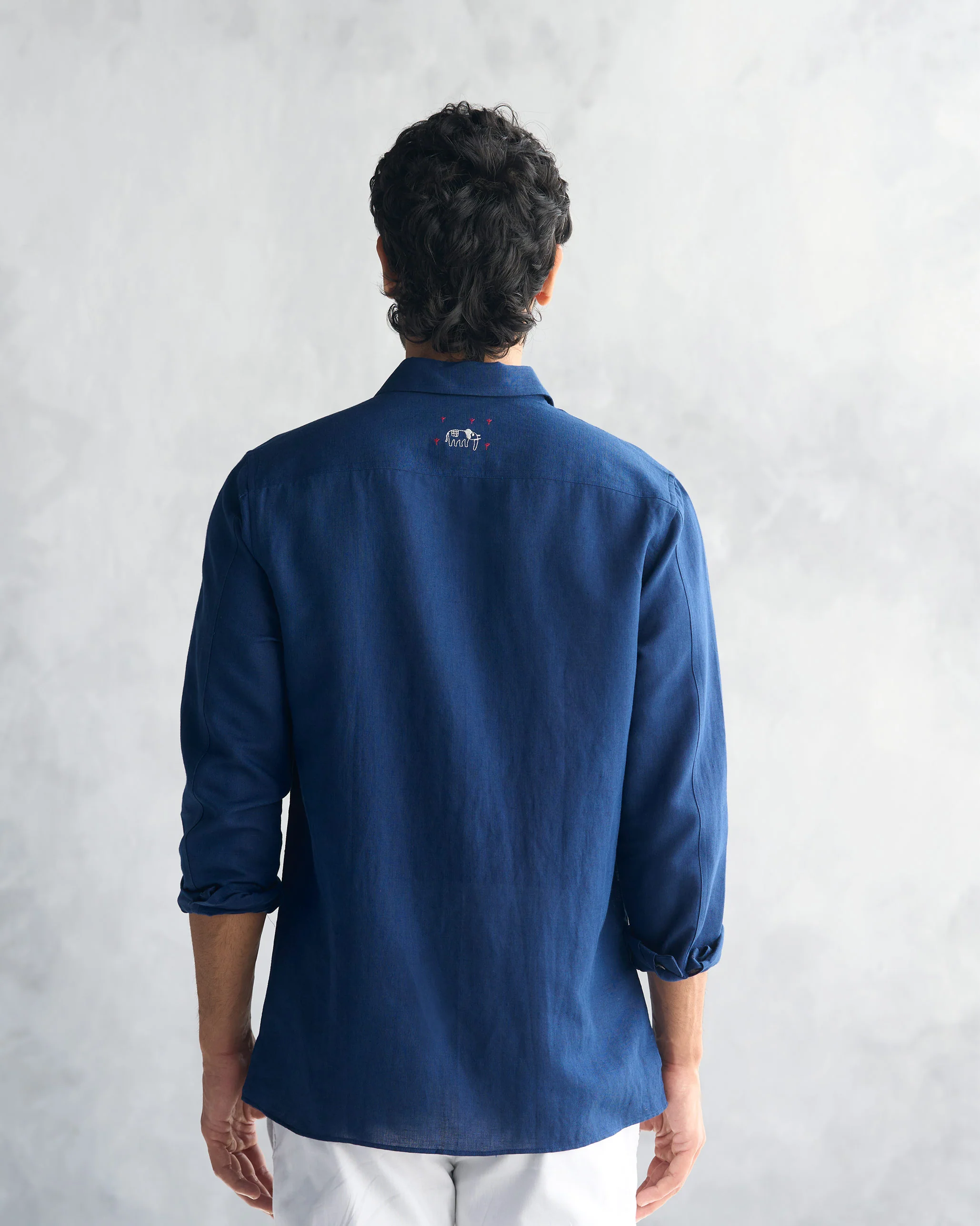 August Shirt - Navy - Image 5