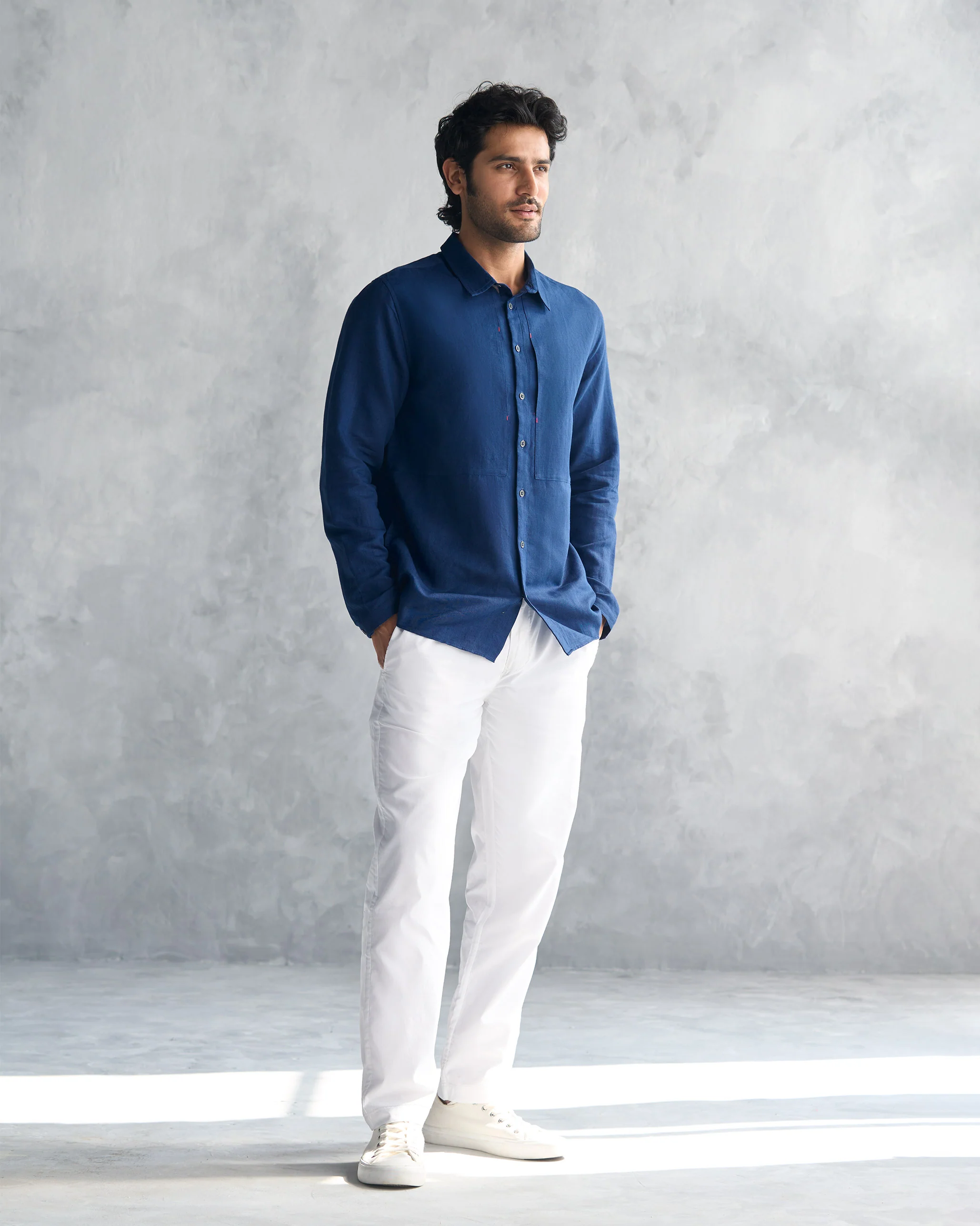 August Shirt - Navy - Image 6