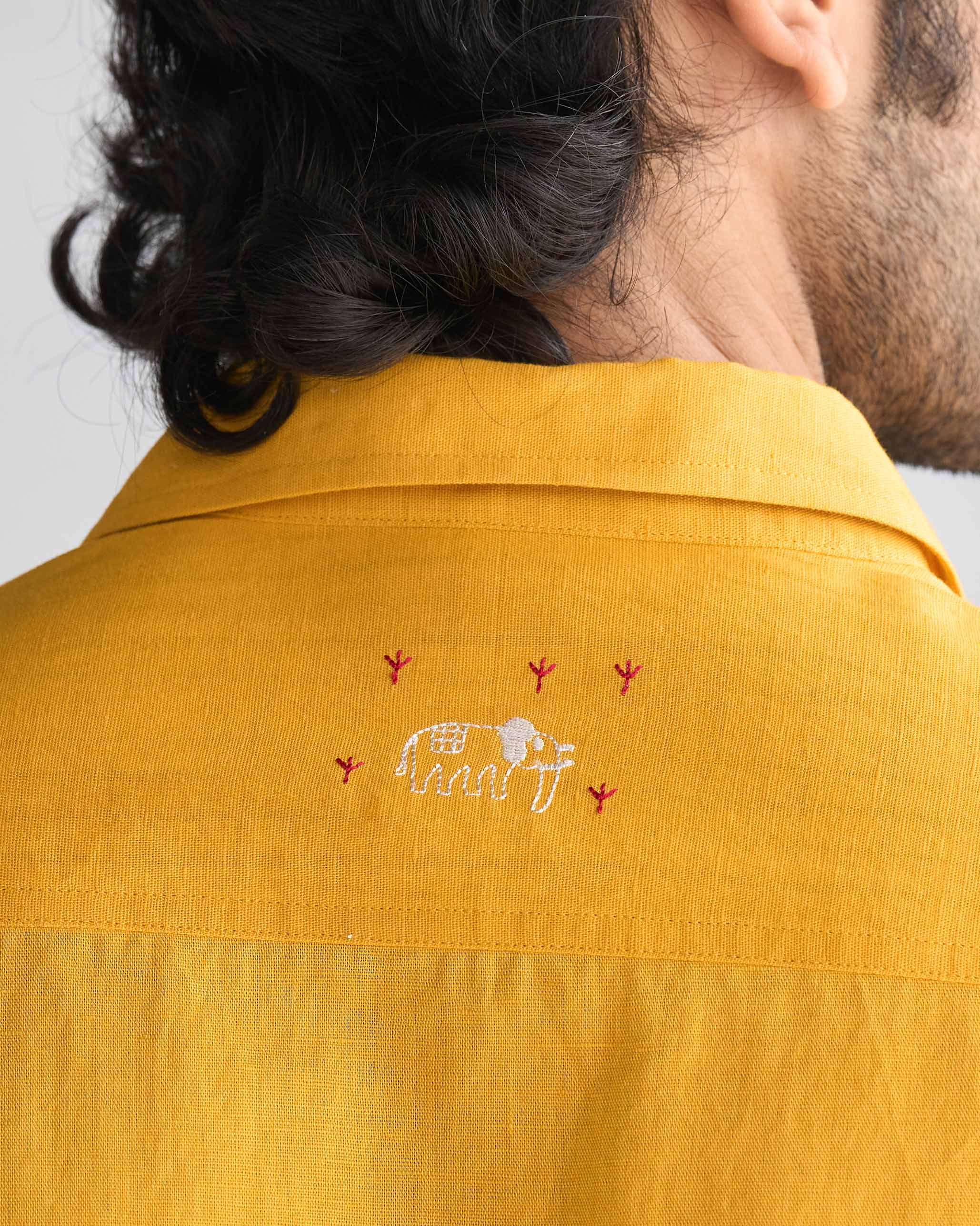 August Shirt - Ochre - Image 2