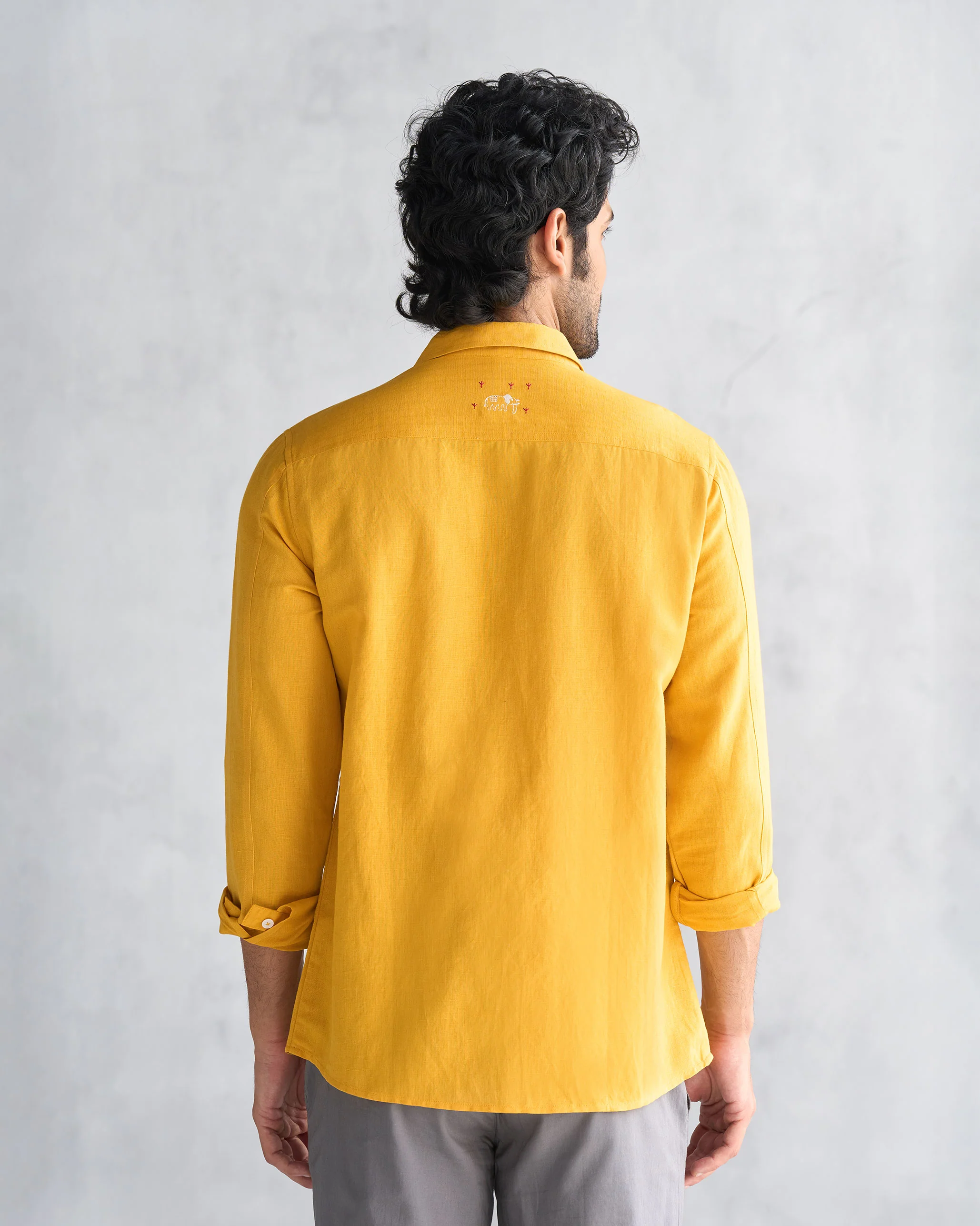 August Shirt - Ochre - Image 3