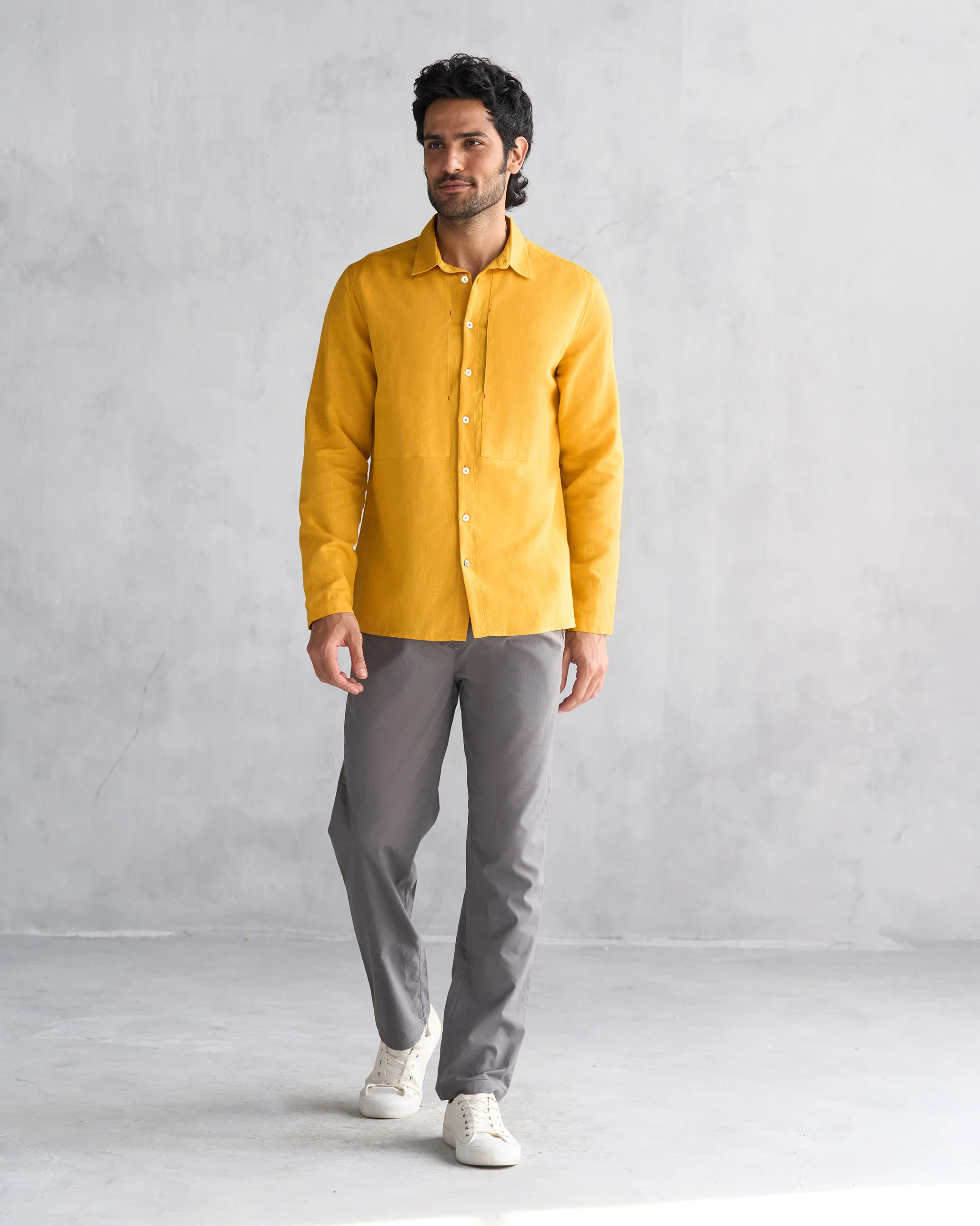 August Shirt - Ochre - Image 5