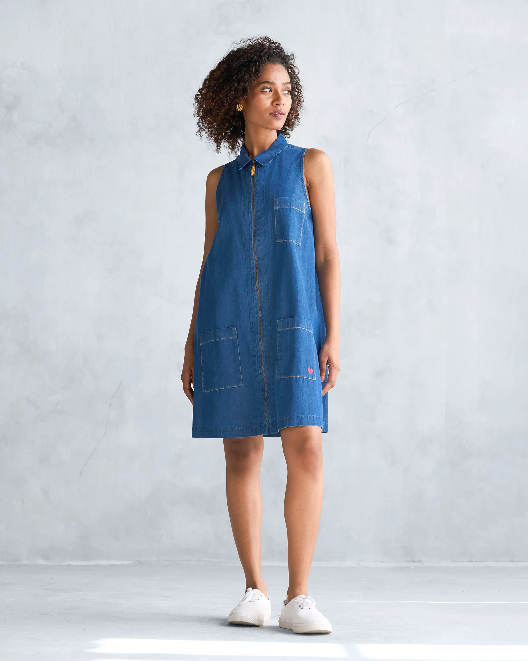 Aung Dress - Blue - Image 4