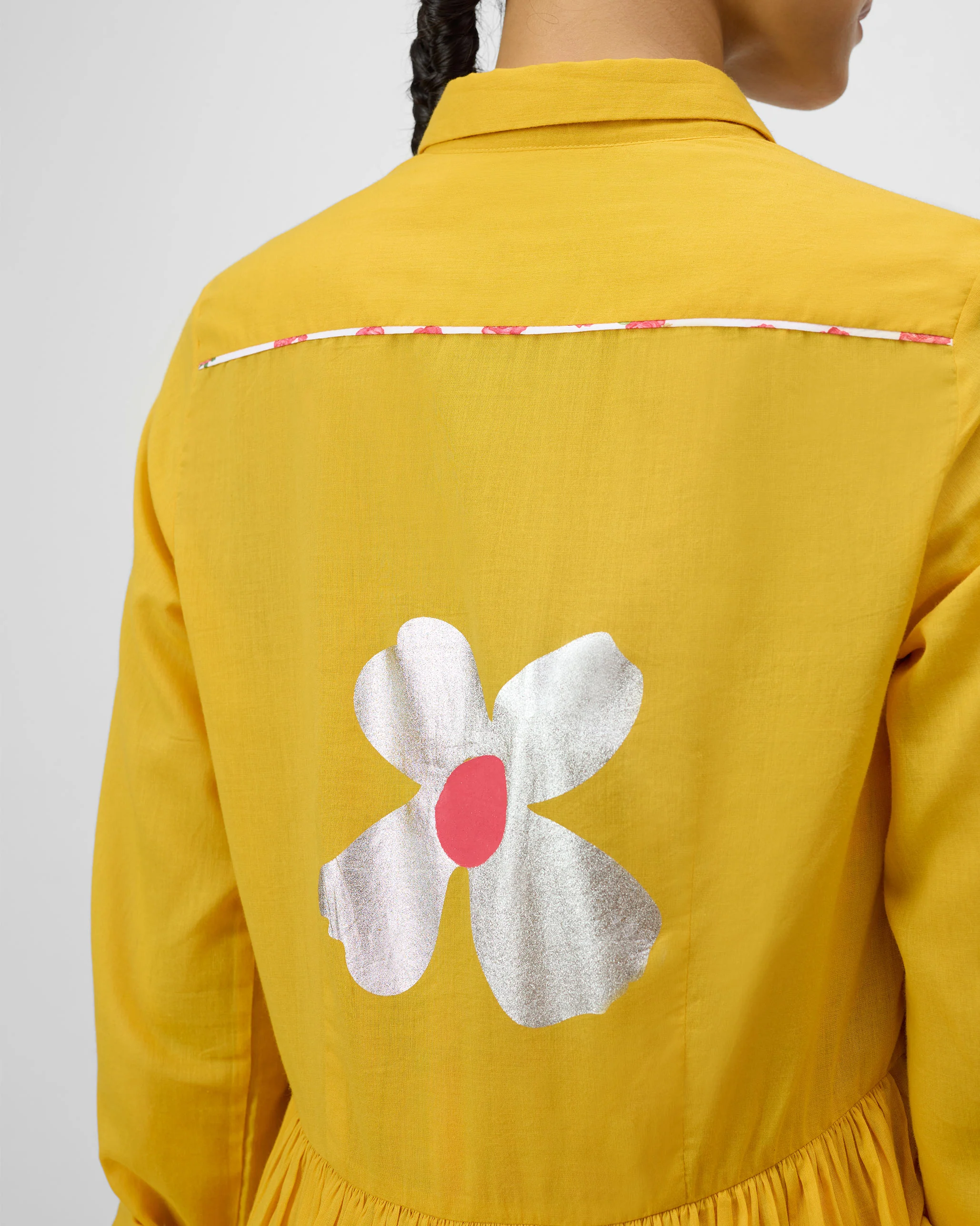 Aurora Dress with Slip - Turmeric Yellow - Image 8