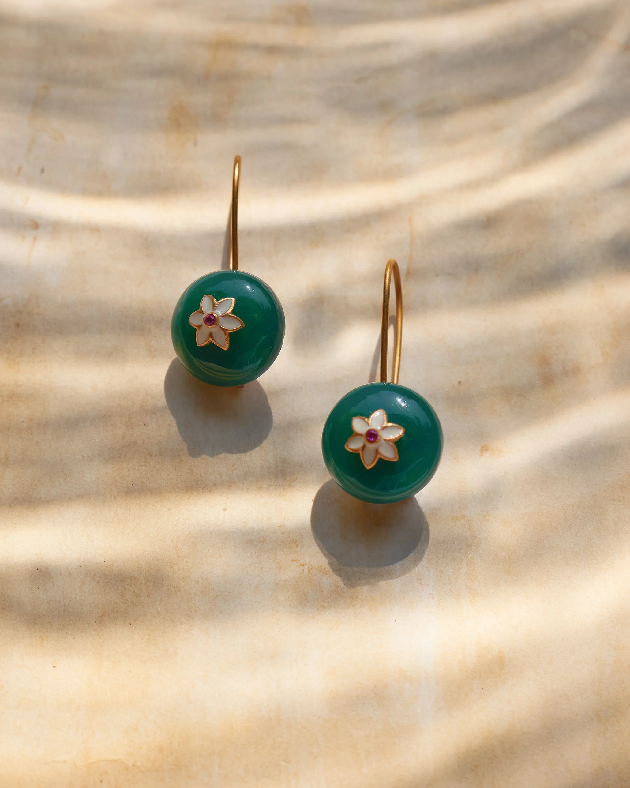 Aurora Onyx Earrings - Green - Image 2