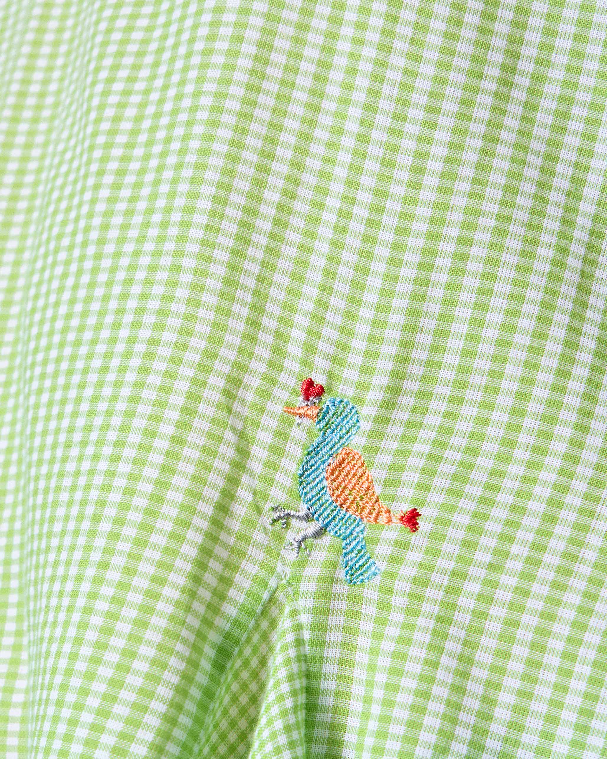 Ayra Top - Green & White Checks - Image 4