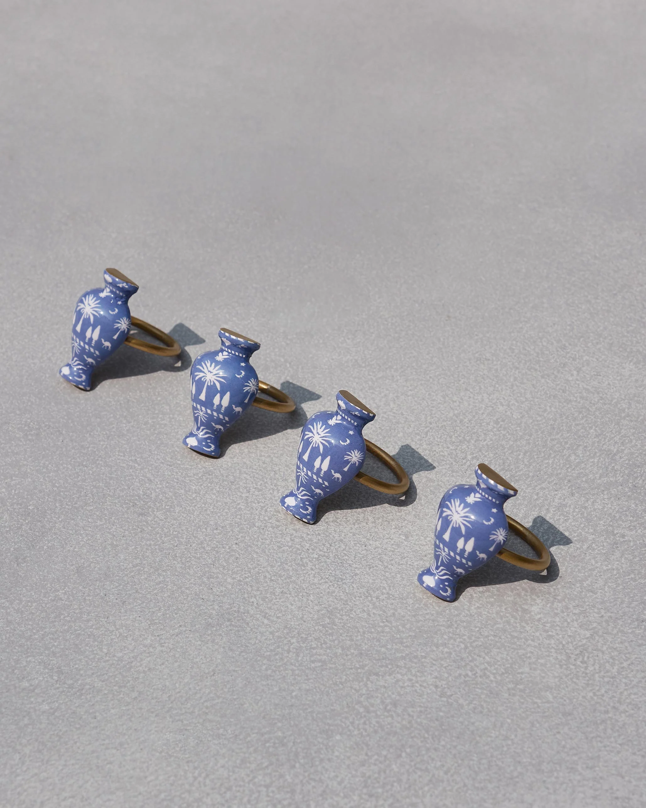 Azraq Napkin Ring - Set of 4 - Image 2