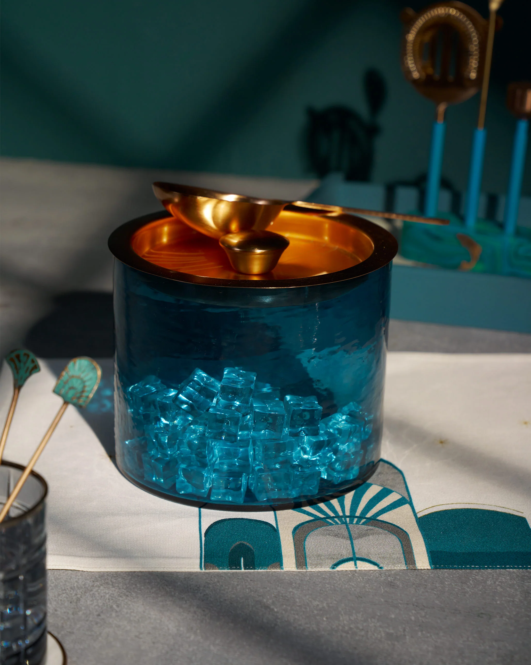 Azure Ice Bucket with Ice Scoop - TSSxNB - Image 3