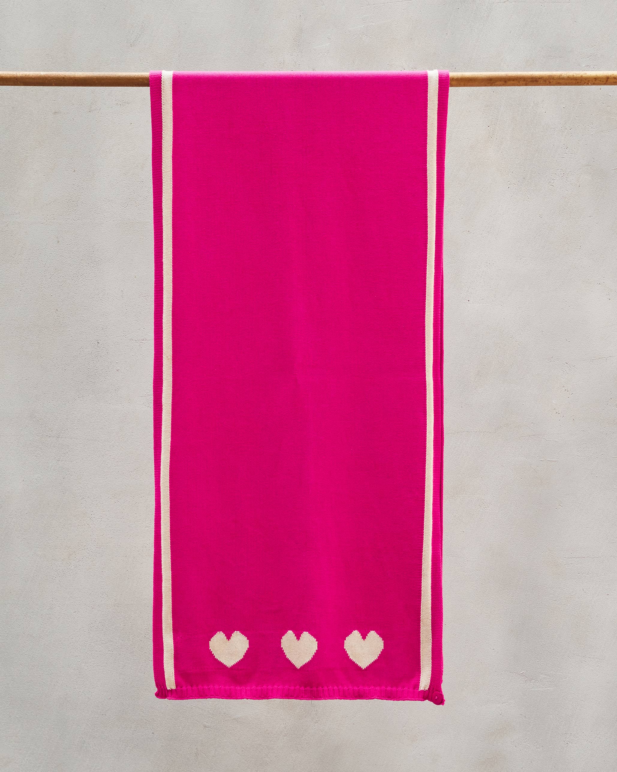 Baby Hearts Scarf - Fuchsia - Image 3