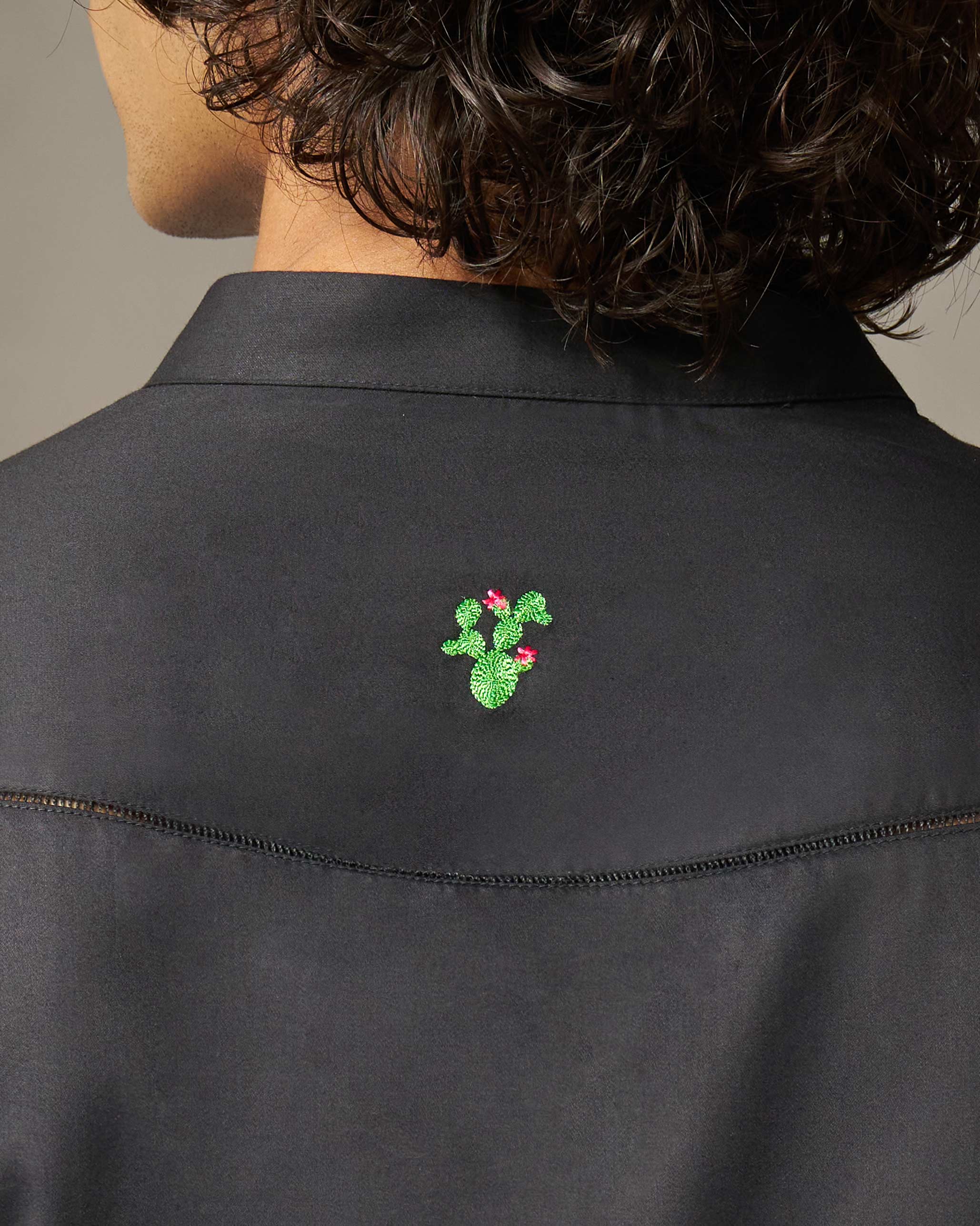 Back Yoke Shirt - Black - Image 2