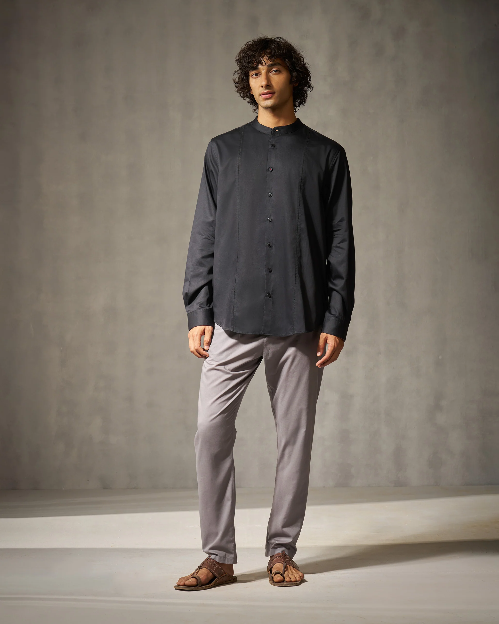 Back Yoke Shirt - Black - Image 6