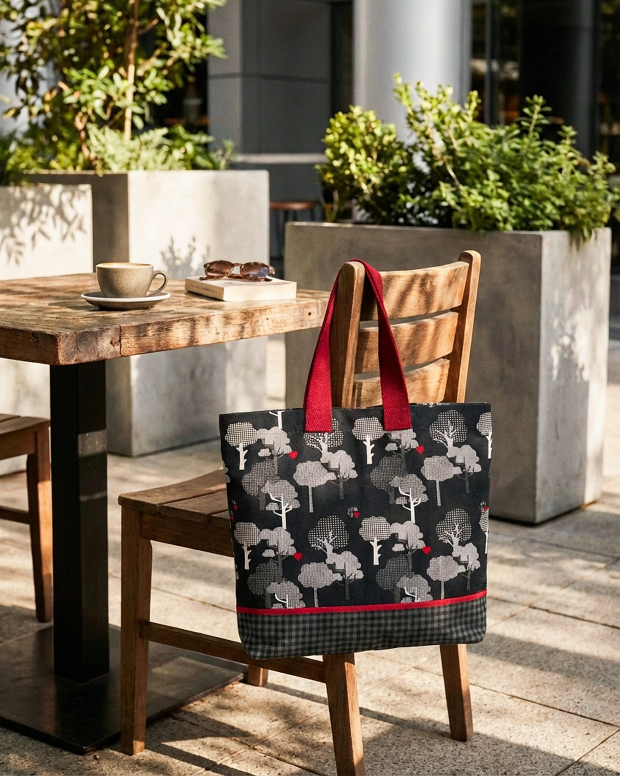 Bagan Tote - Black & Charcoal - Image 2