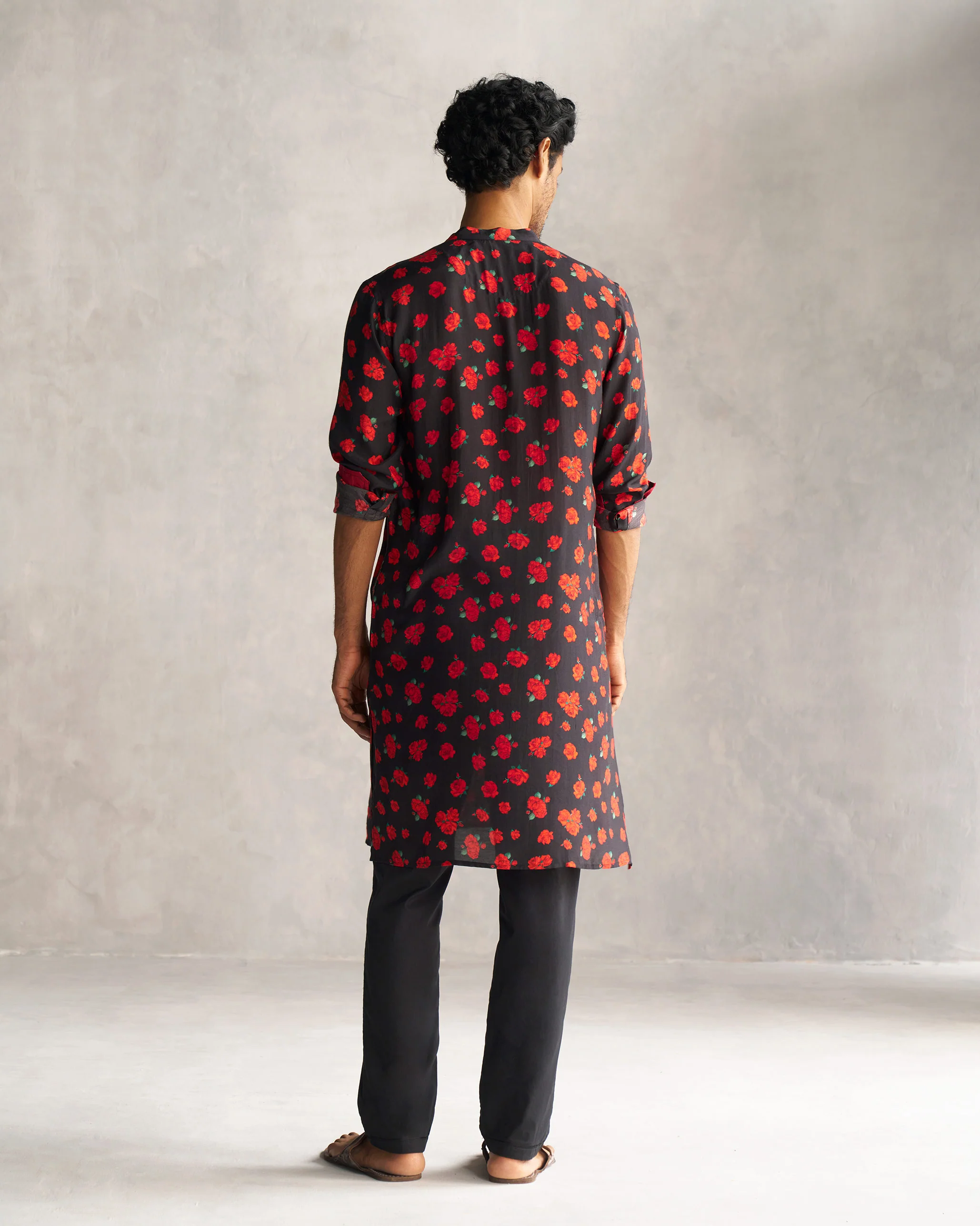Bageecha Kurta - Black - Image 3