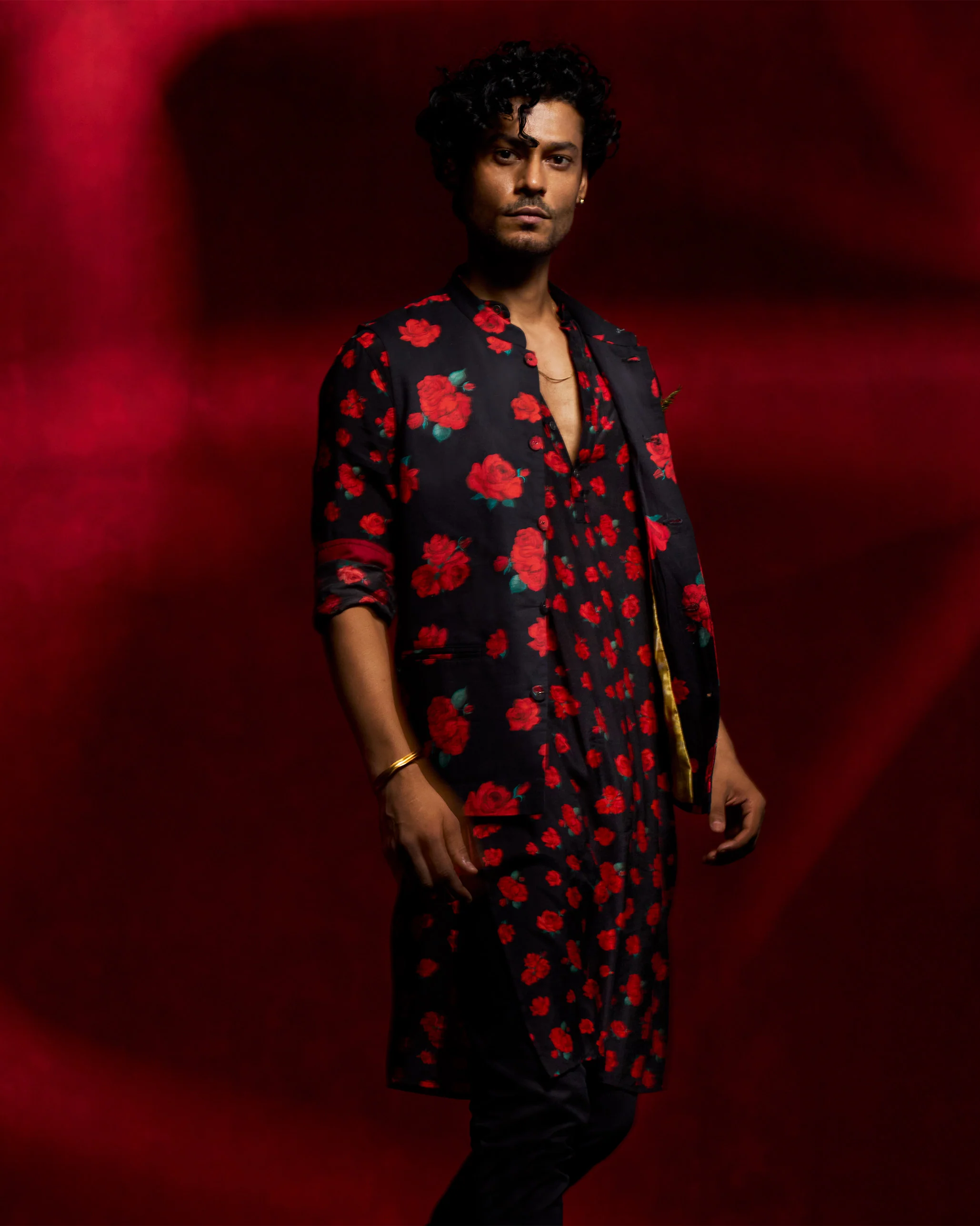 Bageecha Kurta - Black - Image 6