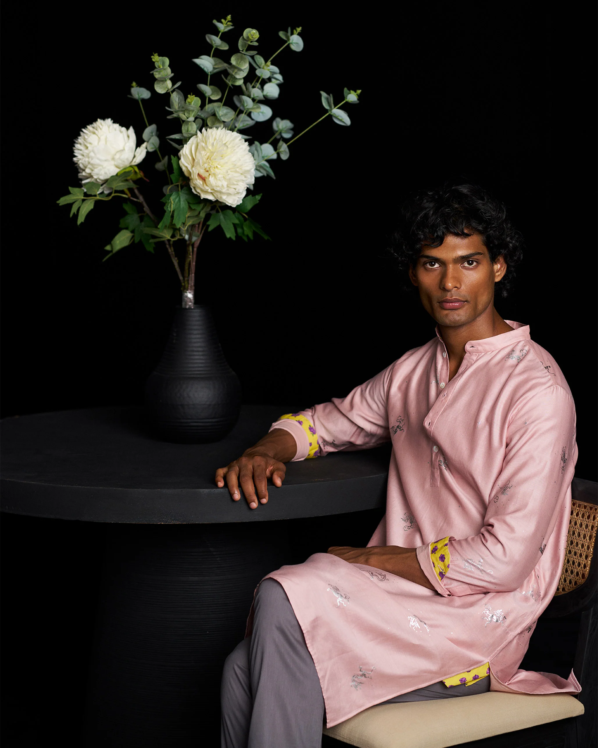 Bageecha Kurta - Pink Printed - Image 2