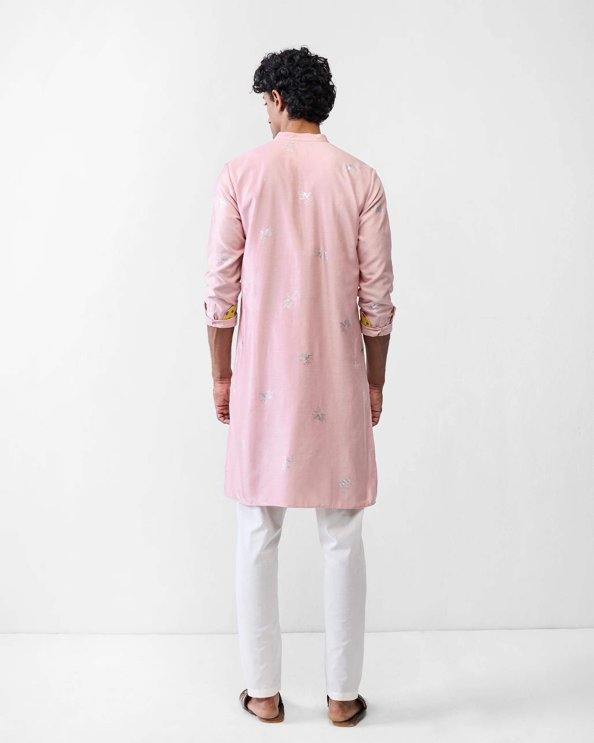 Bageecha Kurta - Pink Printed - Image 3