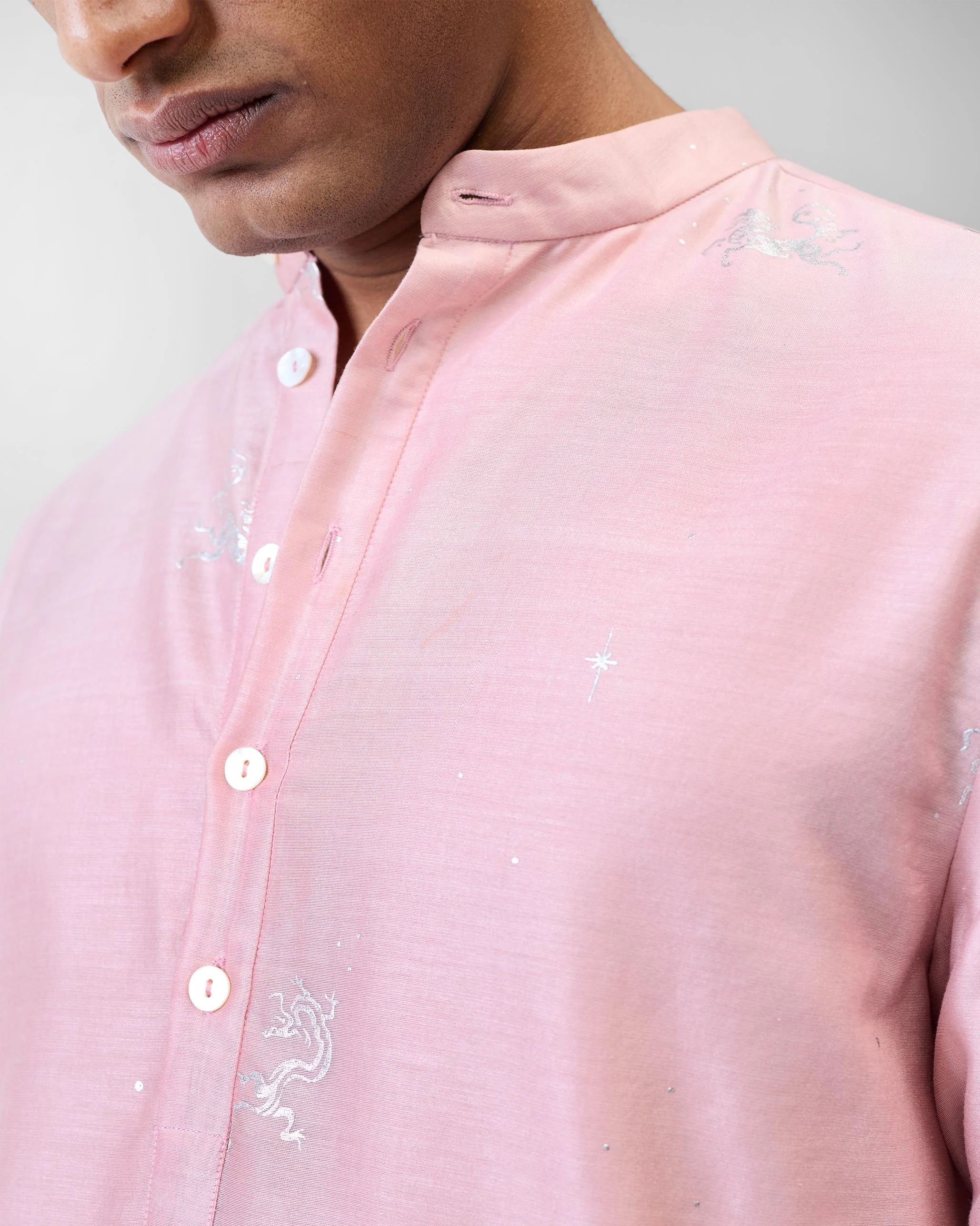 Bageecha Kurta - Pink Printed - Image 5
