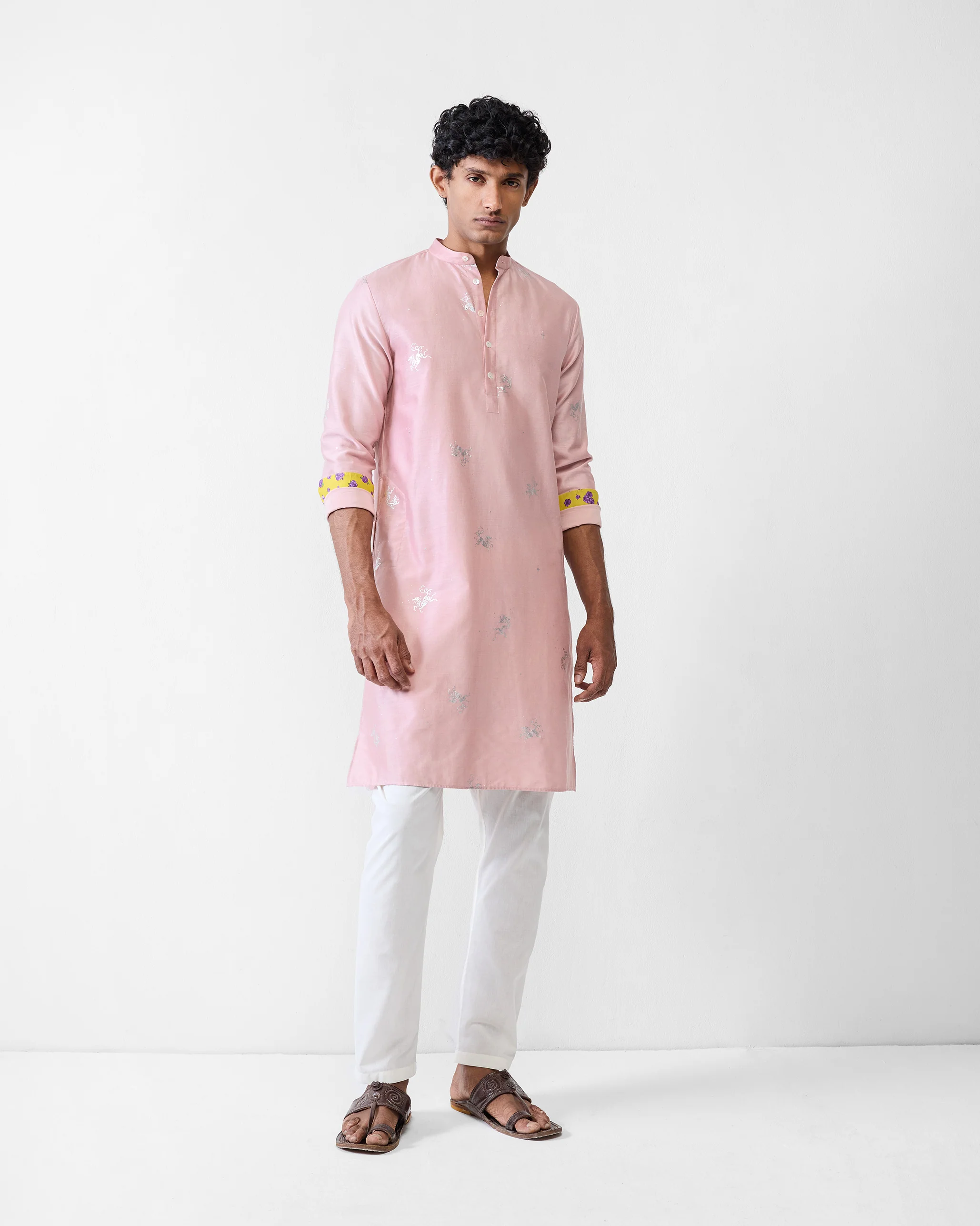 Bageecha Kurta - Pink Printed - Image 7