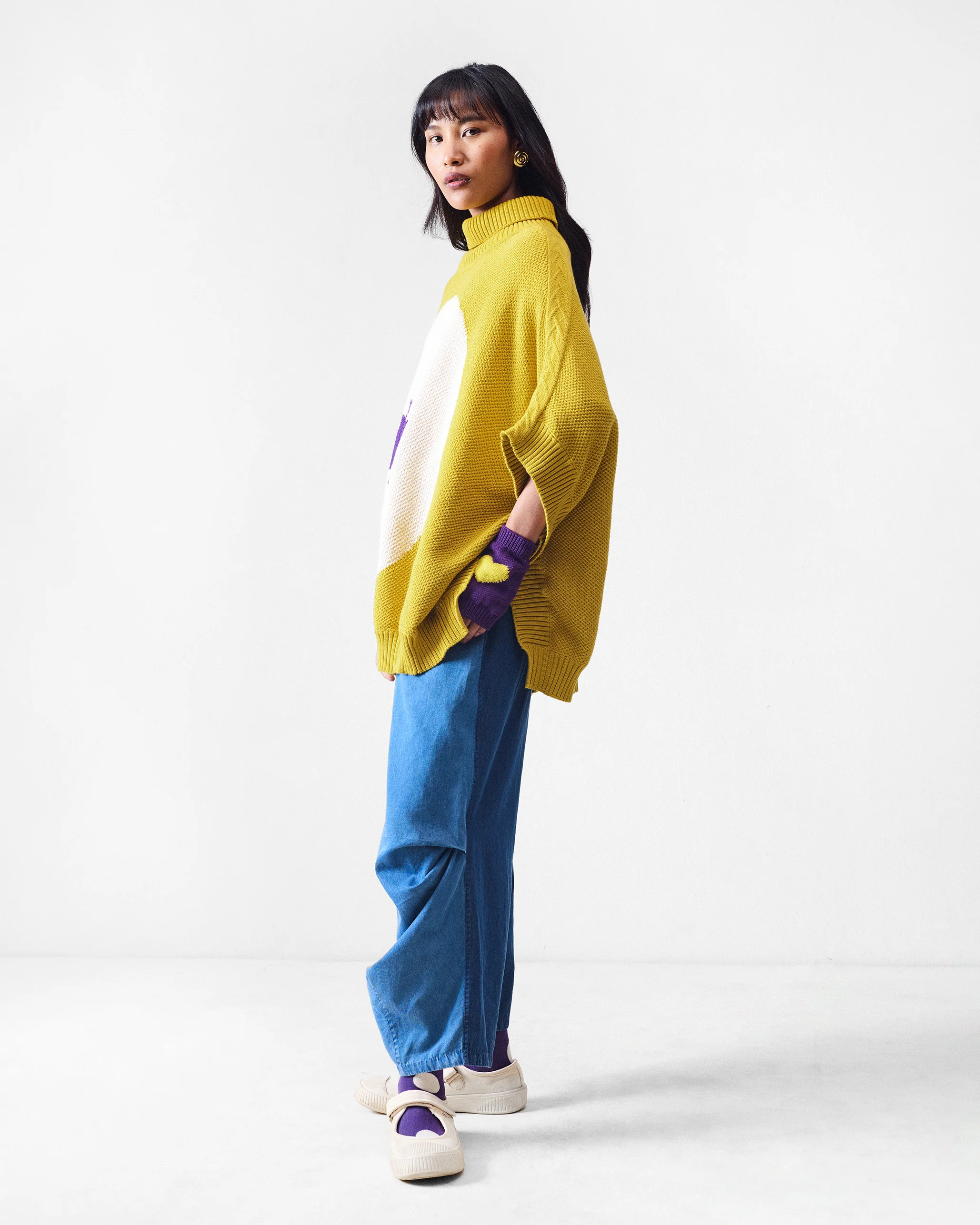 Baggy Sweater - Chartreuse - Image 9
