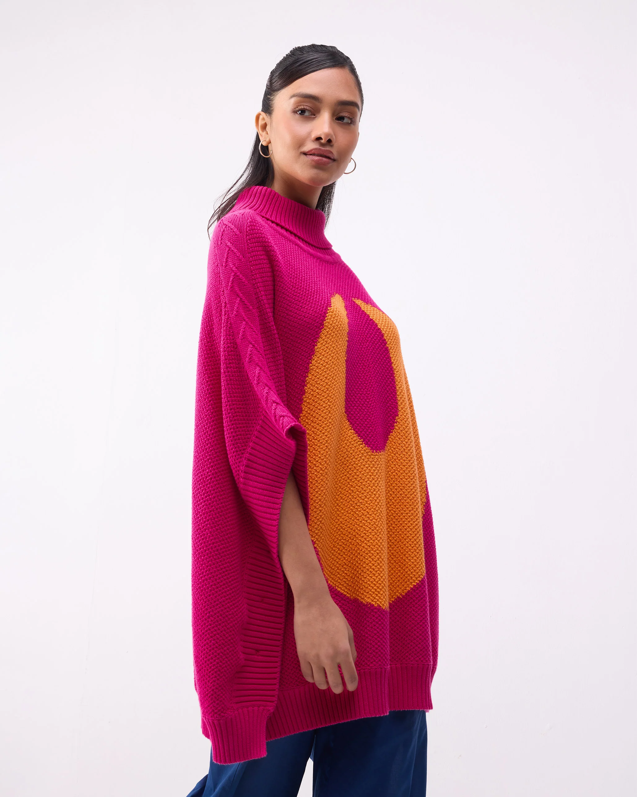Baggy Sweater - Fuchsia - Image 4
