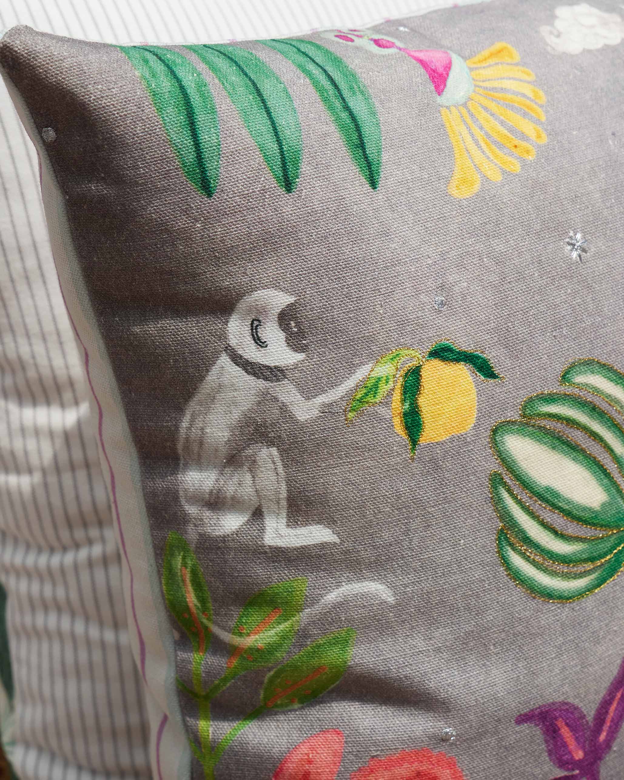 Bahari Cushion Cover - Charcoal - Image 3