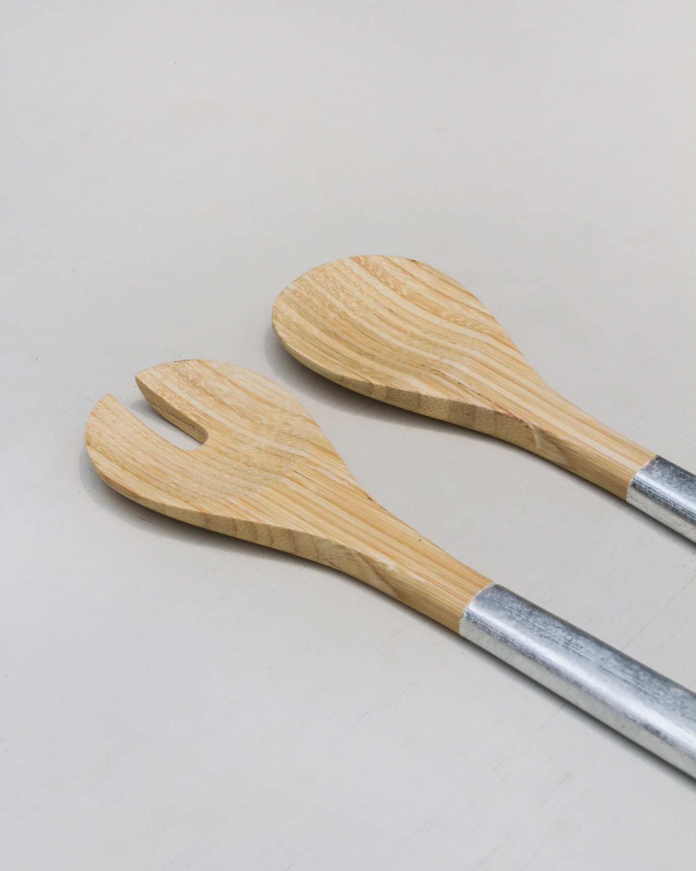 Bamboo Spoons (Set of 2) - Silver - Image 2