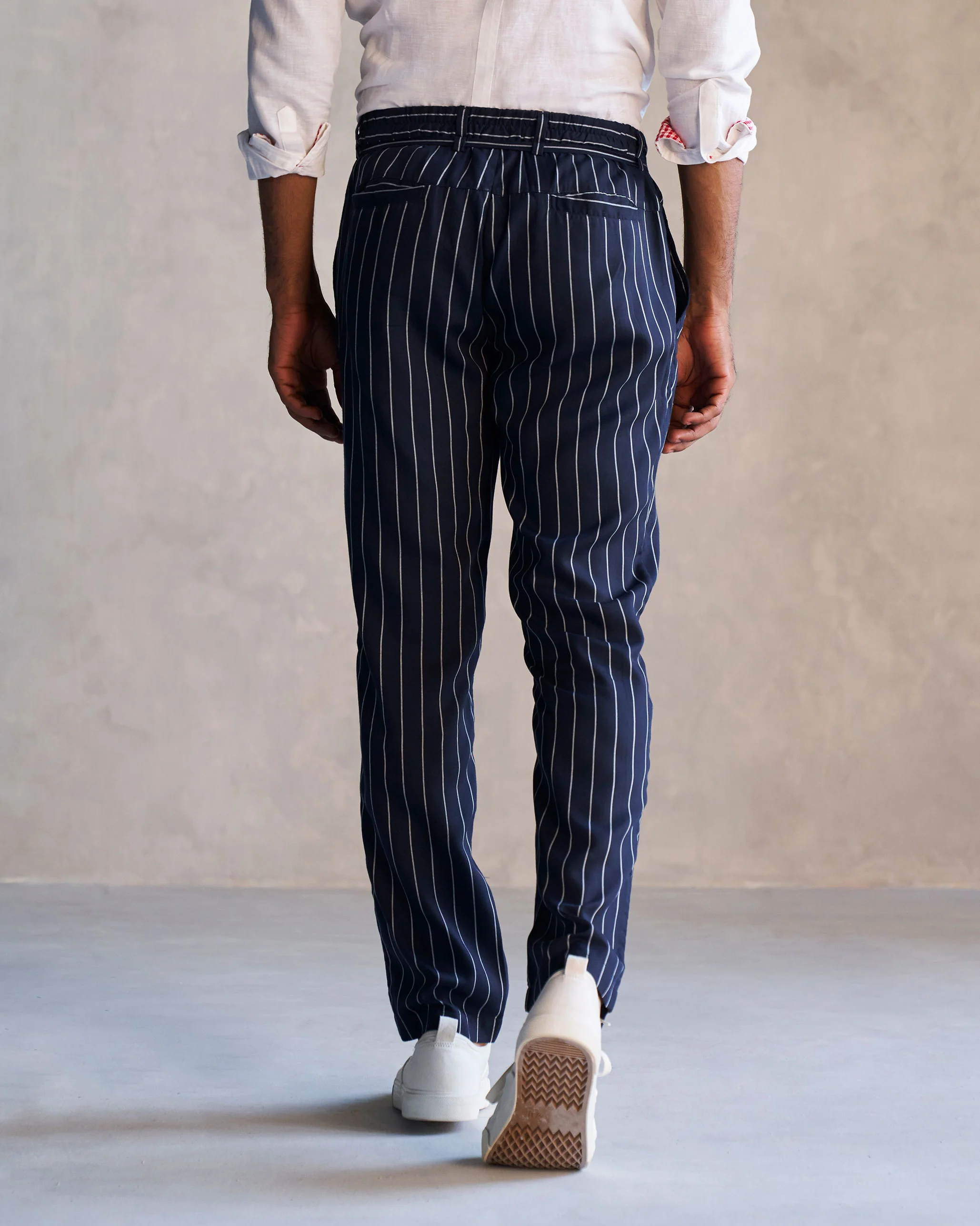 Banjara Trousers - Navy & Grey - Image 3