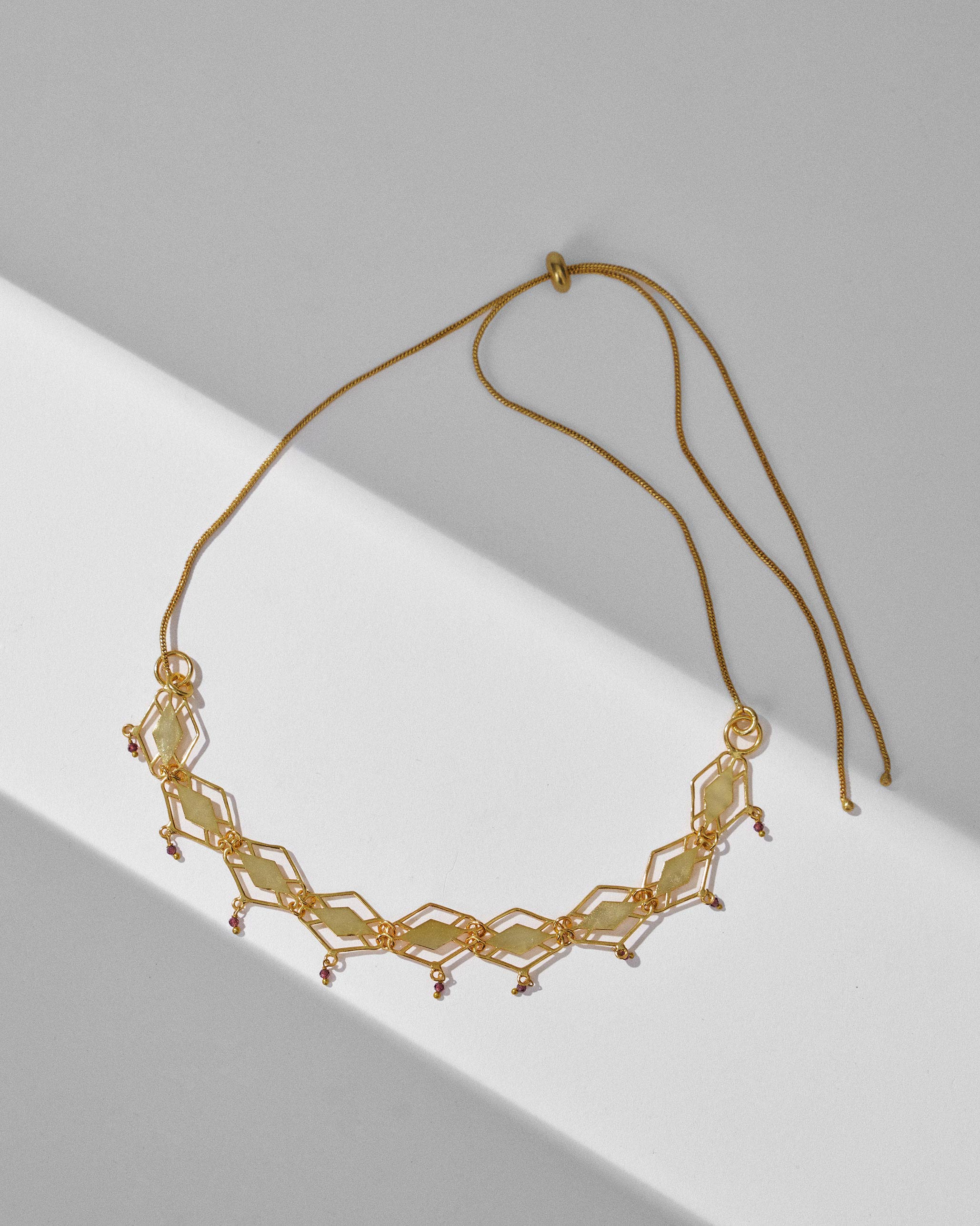Barfi Necklace - Gold - Image 6