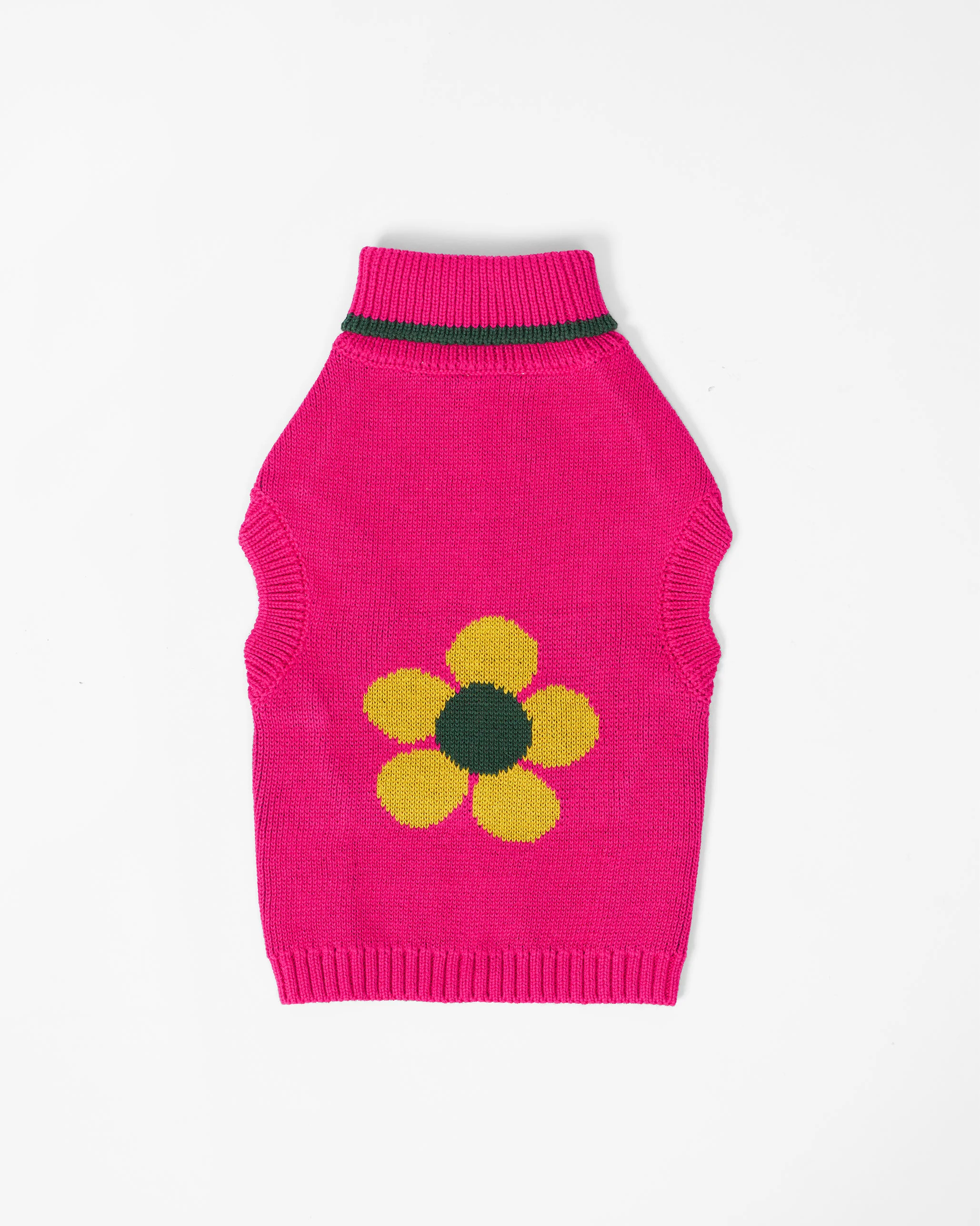 Bark Bloom Dog Sweater - Fuchsia - Image 2