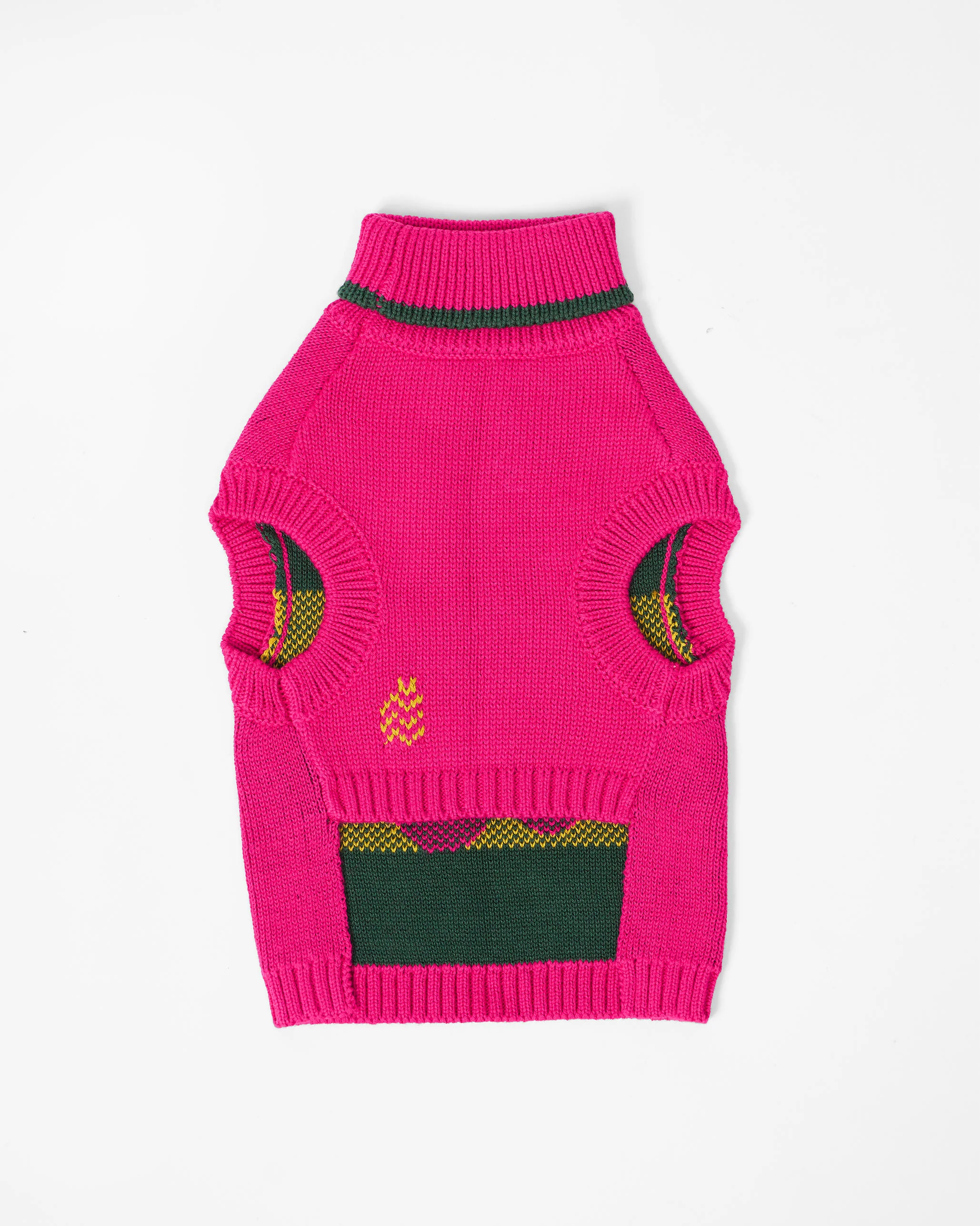Bark Bloom Dog Sweater - Fuchsia - Image 4