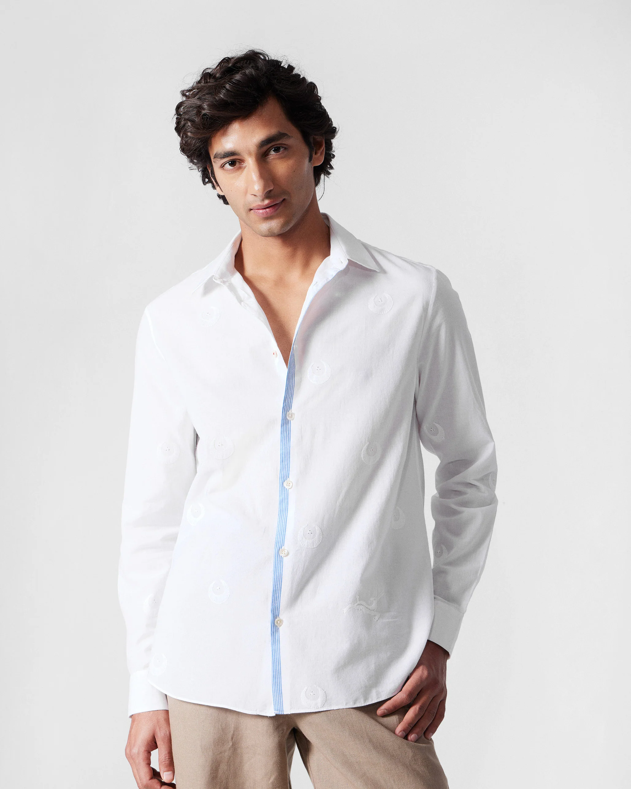 Basalt Shirt - White Embroidered - Image 2