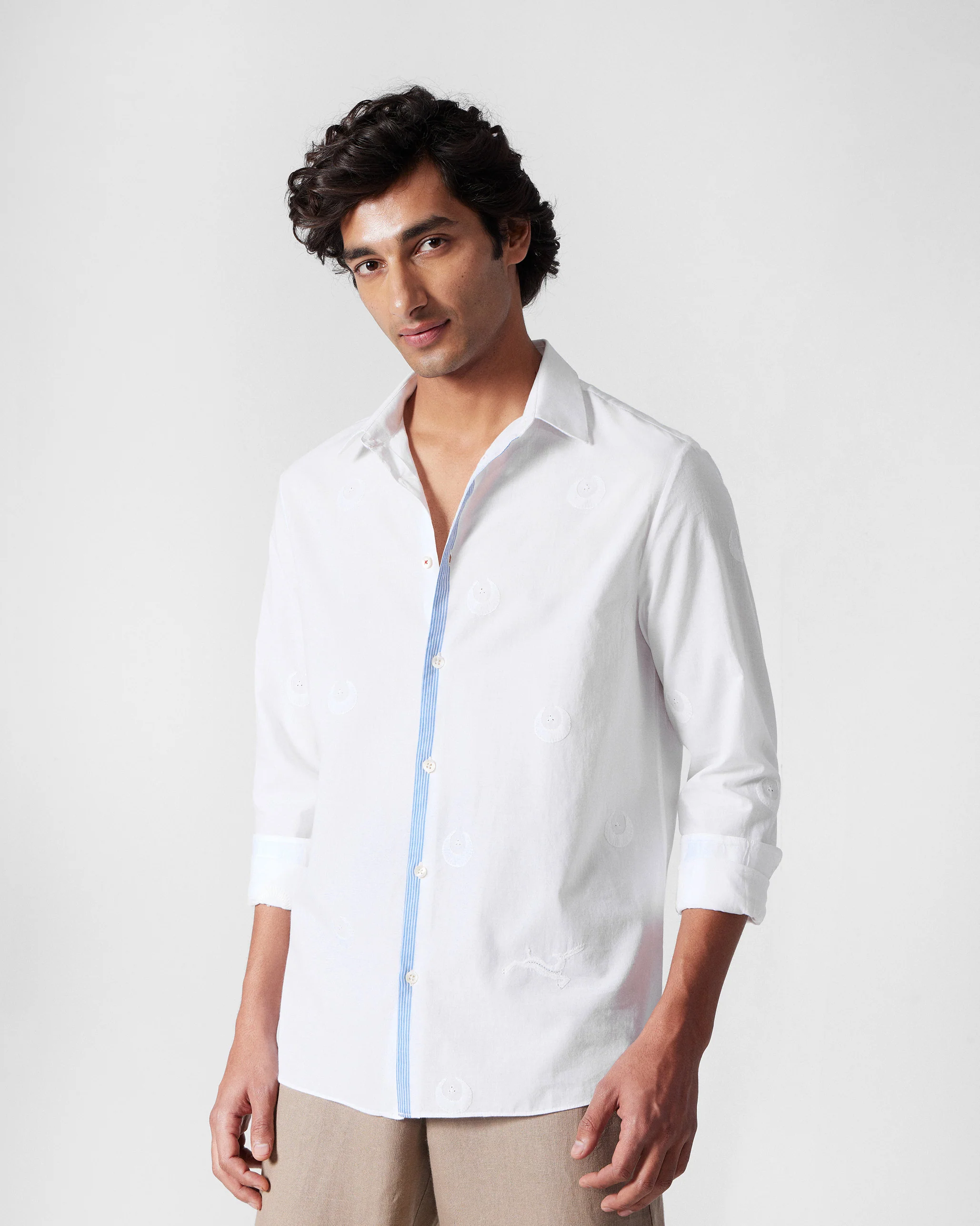 Basalt Shirt - White Embroidered - Image 3