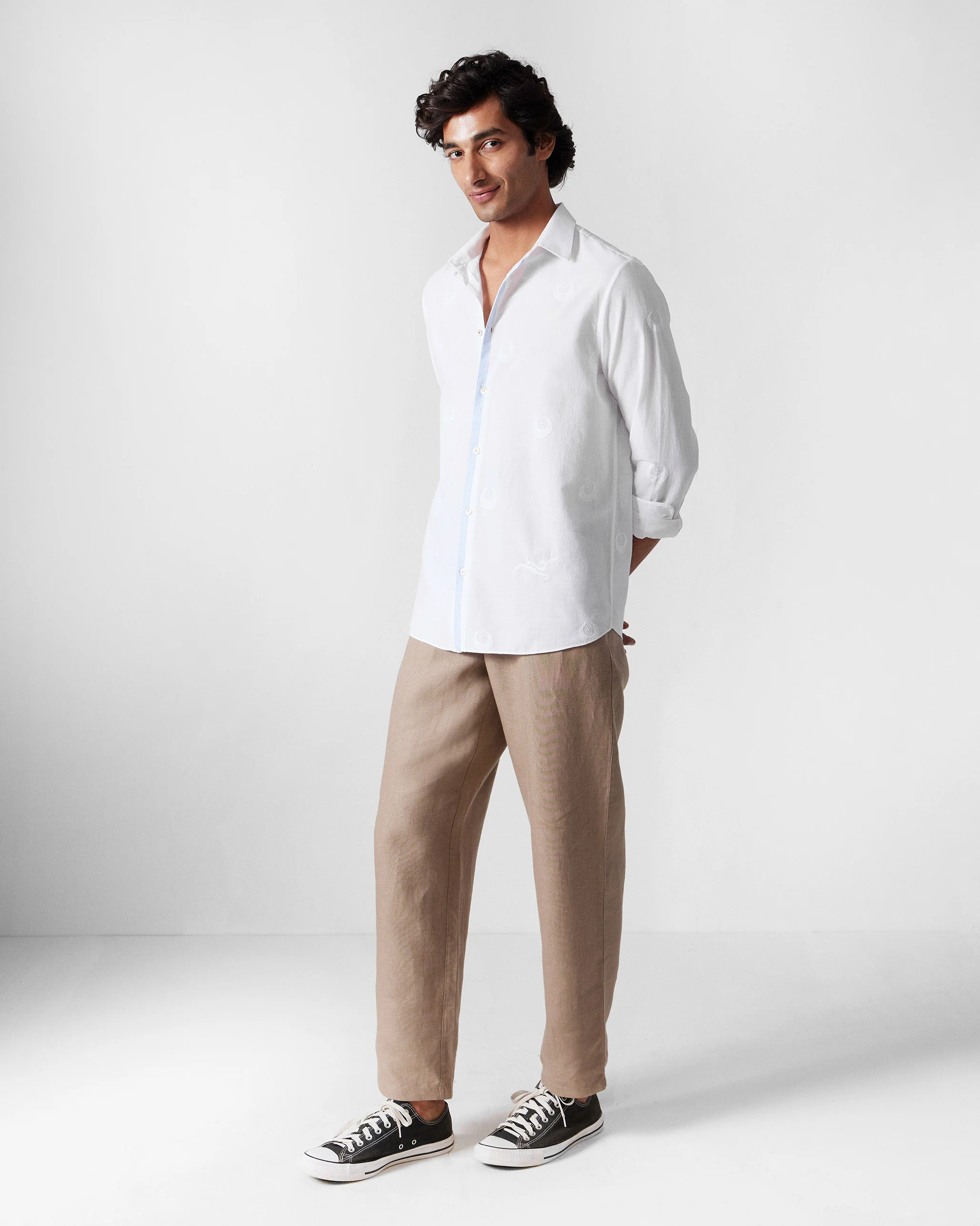 Basalt Shirt - White Embroidered - Image 8