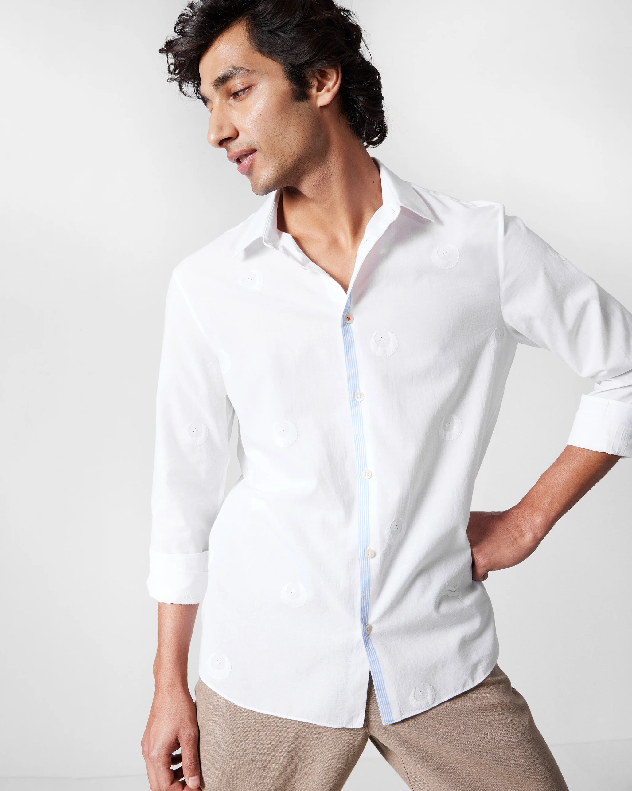 Basalt Shirt - White Embroidered - Image 9