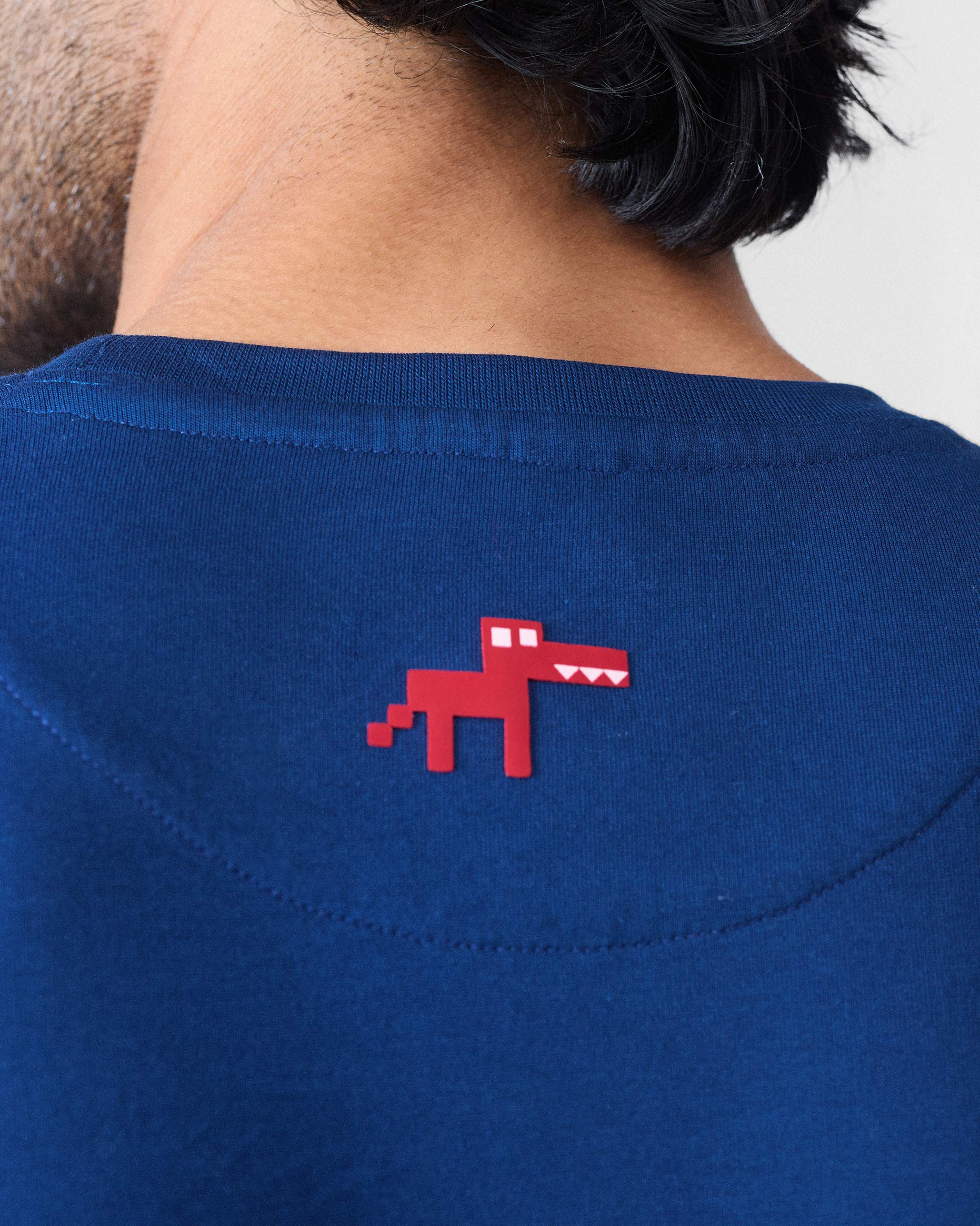 Basic Full Sleeves T-Shirt - Navy - Image 4