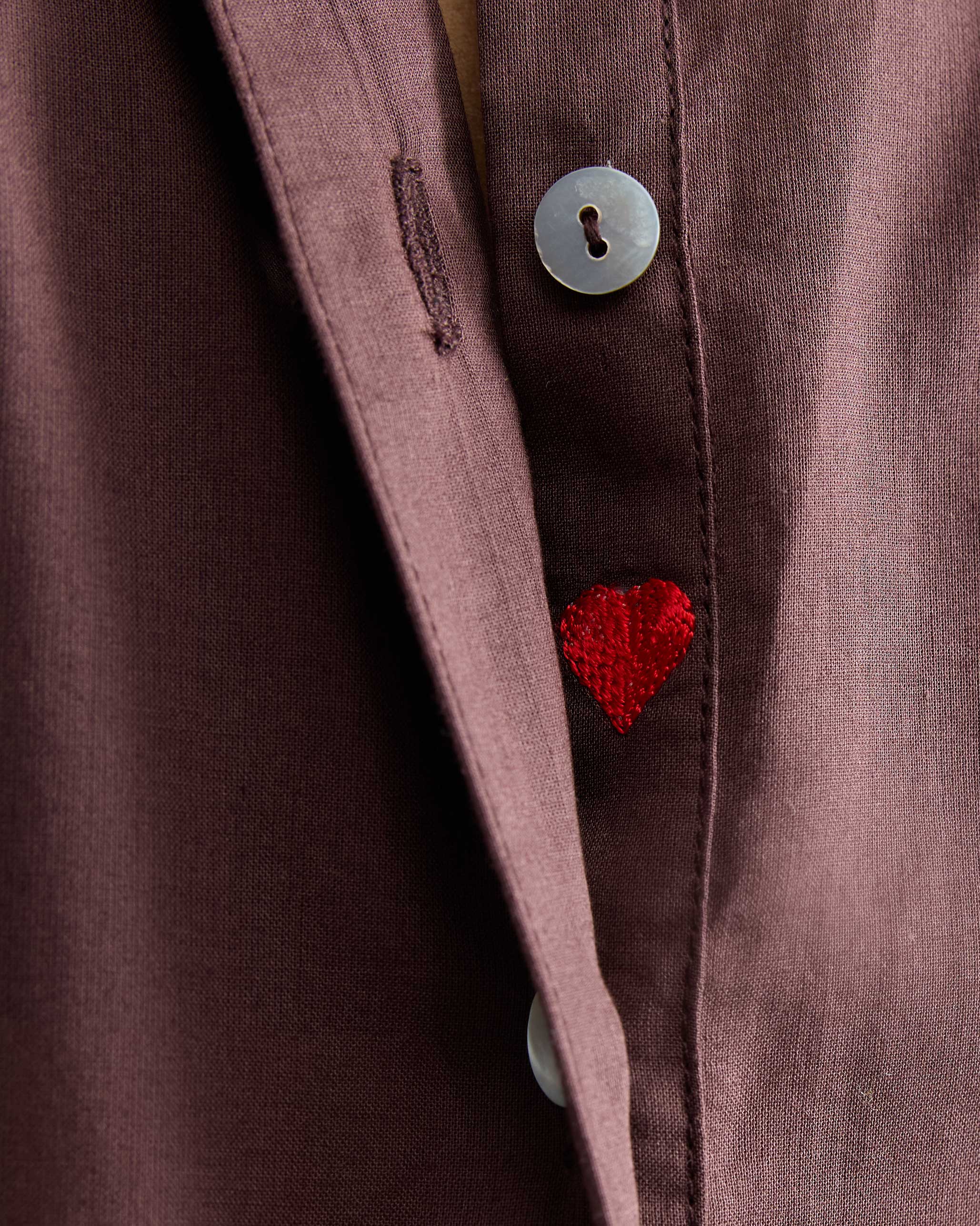Basic Long Kurta - Chocolate Plum - Image 5